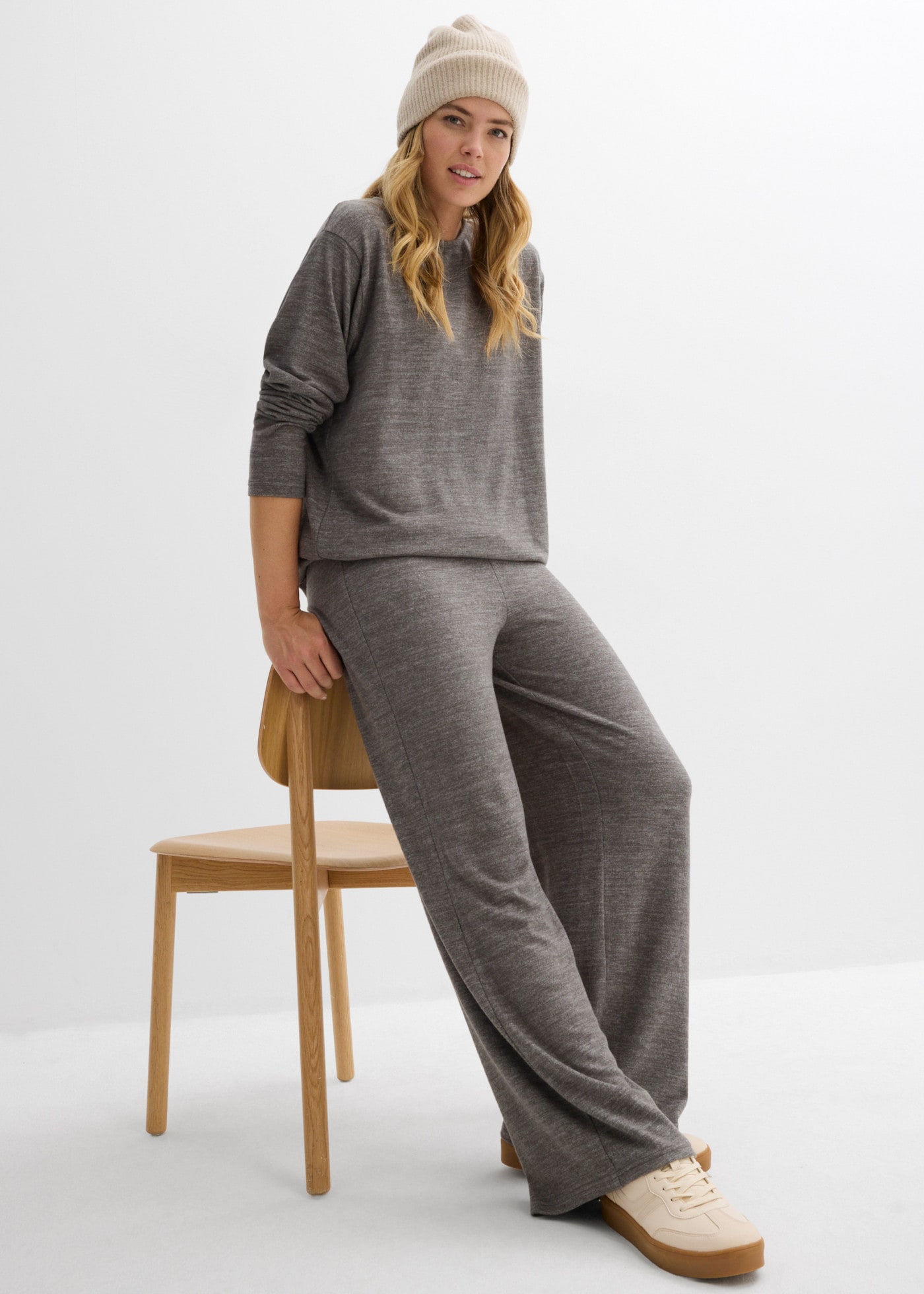 bonprix Pantalon palazzo  coupe décontractée, coupe ample