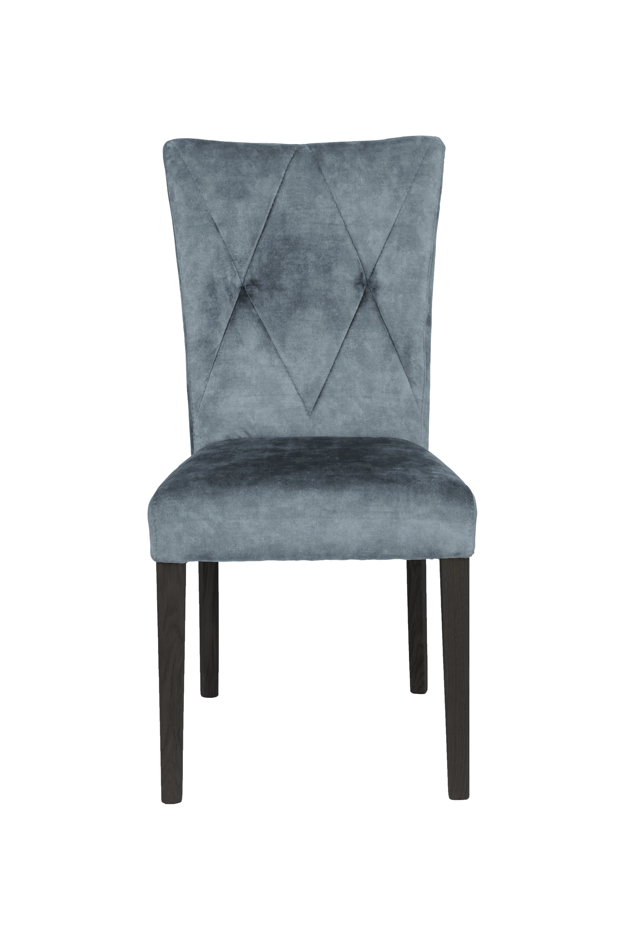 Home affaire 4-Fussstuhl »Diamond«, (Set), 2 St., Samtvelours, Sitz und Ruecken gepolstert