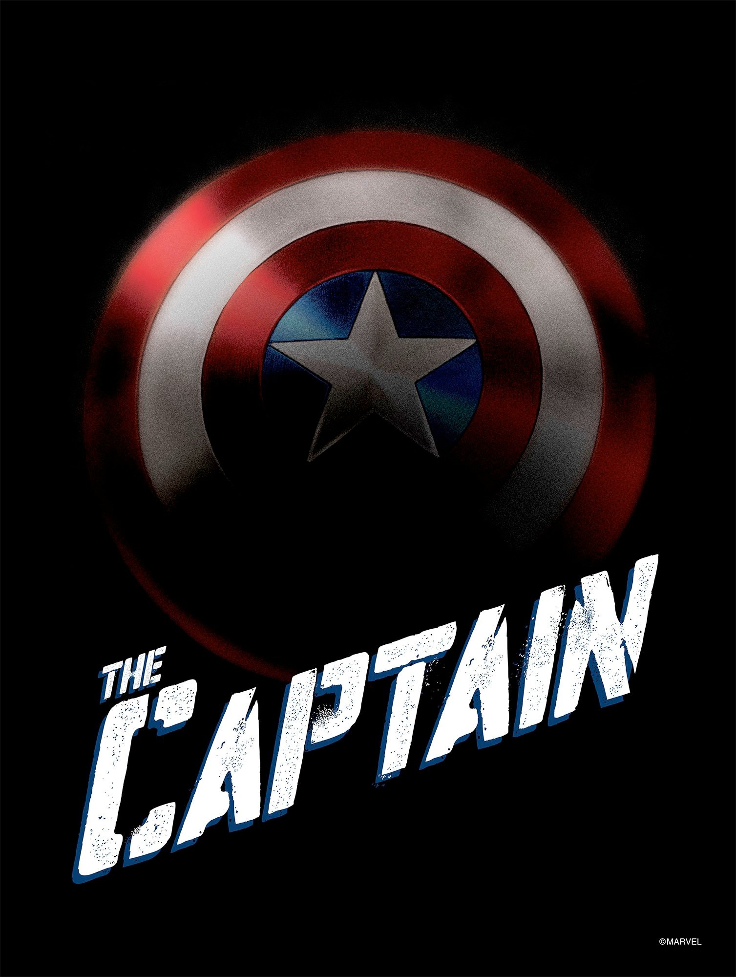 Image of Komar Bild "Avengers The Captain" Disney 1 Stk. tlg. Wandbild zur Dekoration im Kinderzimmer - ohne Rahmen