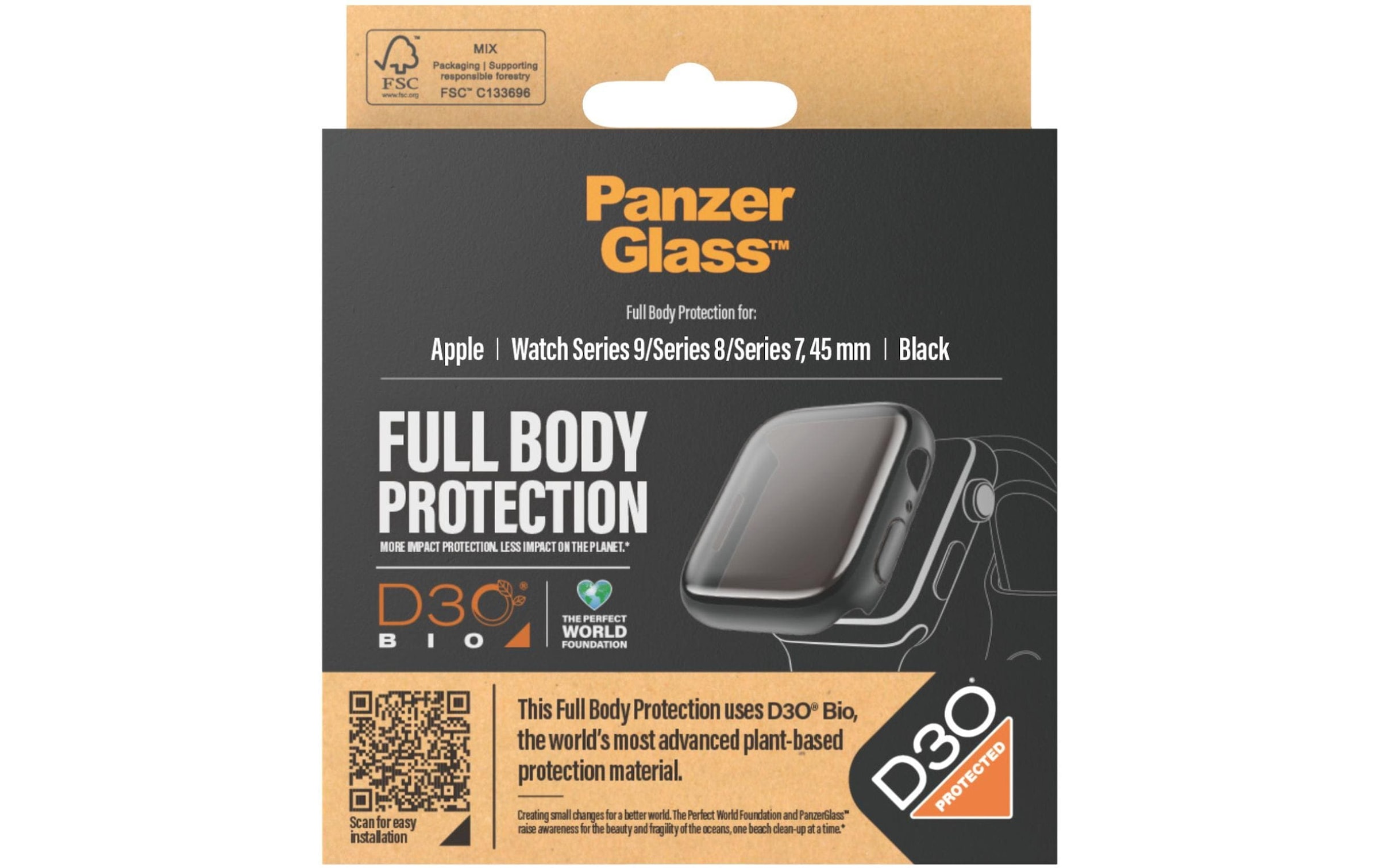 PanzerGlass Displayschutzglas »Apple Watch 2023 Series 9 45 mm«, (1 St.)