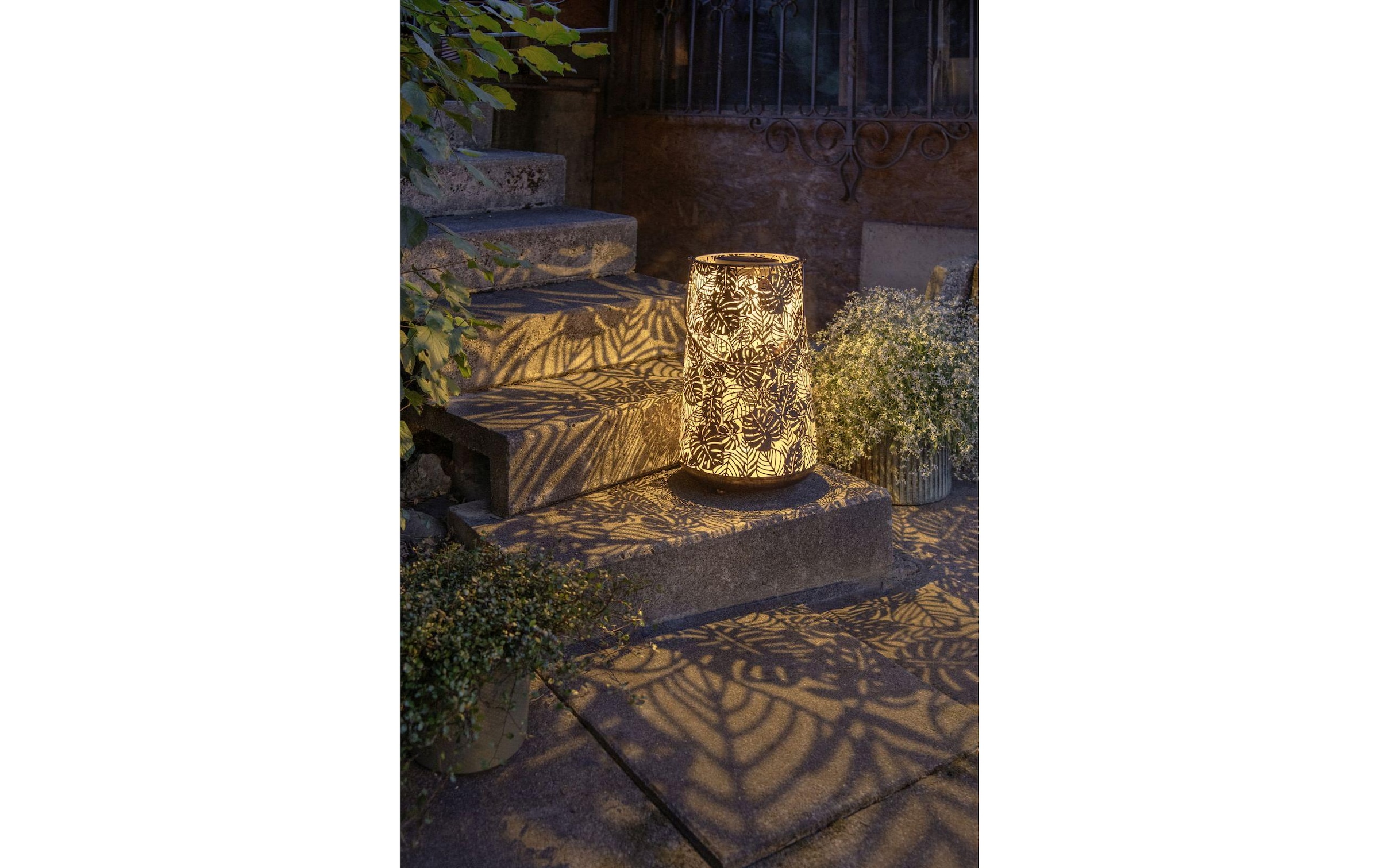 STT Laterne »Antic Jungle 46 cm« Stilvolle Solar-Deko-Laterne für drinnen und draussen