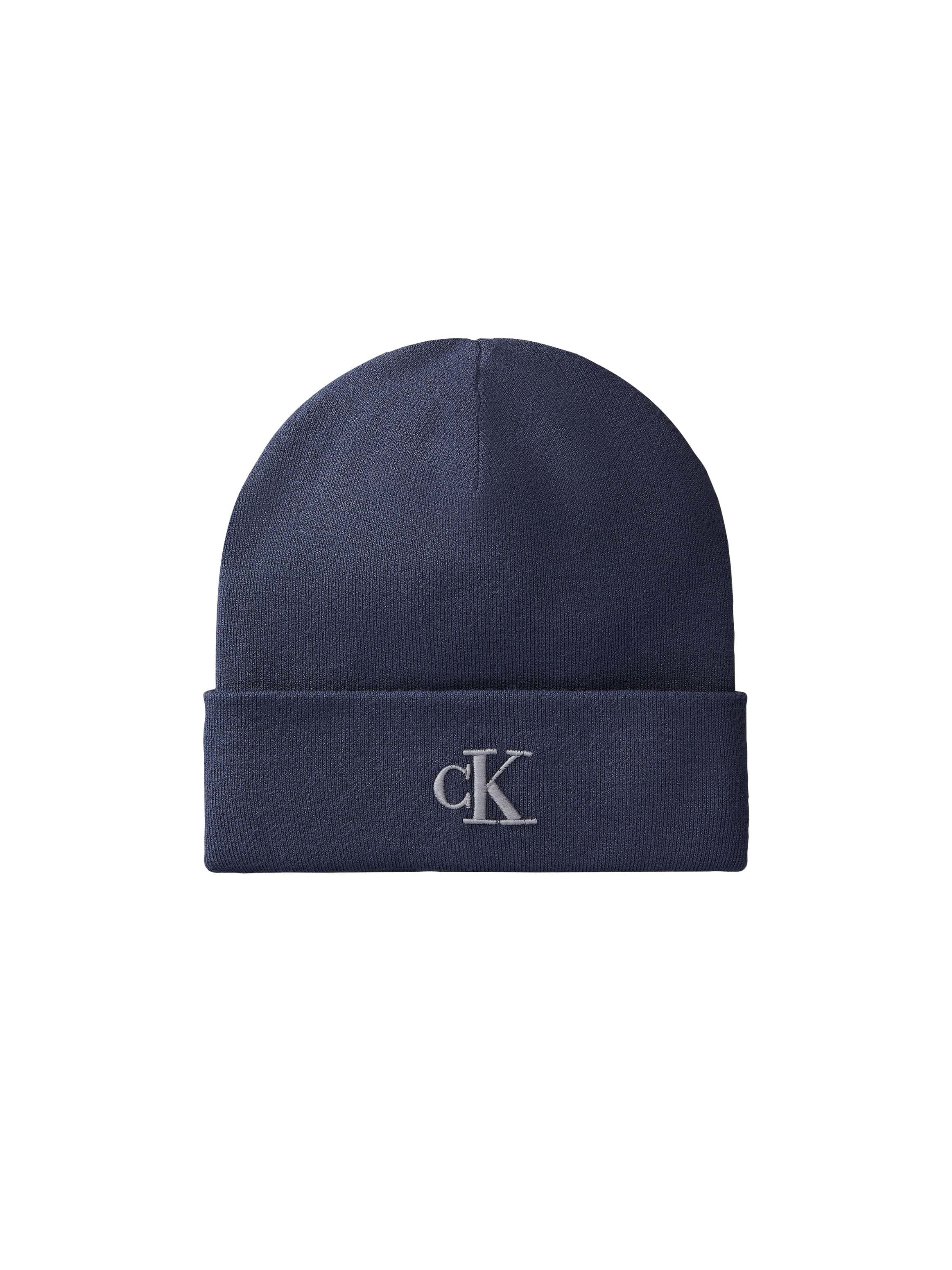 Calvin Klein Jeans Bonnet tricoté »CK FINE RIB BEANIE« avec logo de marque