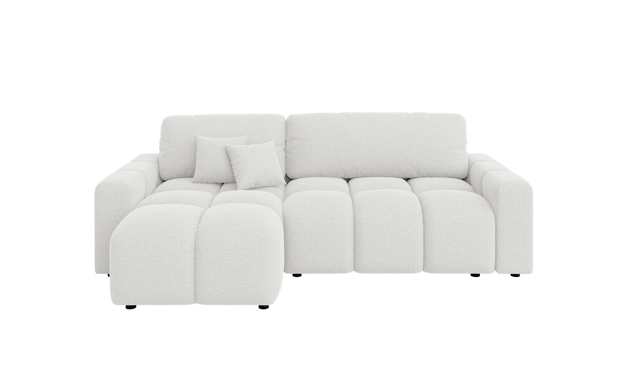 INOSIGN Ecksofa »FELICI, Schlafsofa 233cm, L-Form mit Recamiere beidseitig montierbar«, Designsofa mit Bettfunktion und Bettkasten, Masse B/T/H: 233/142/88 cm