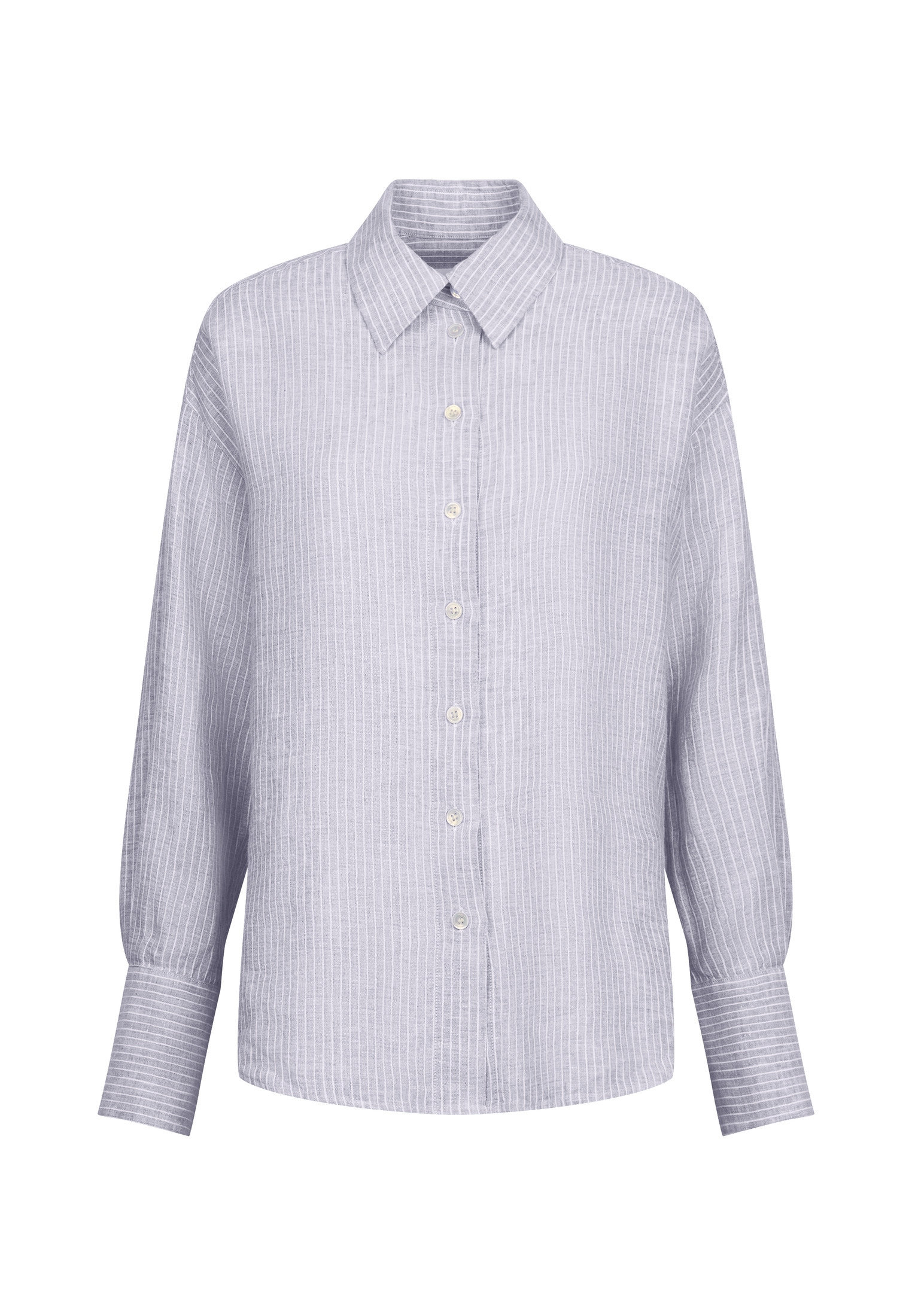 seidensticker Longbluse »Schwarze Rose« 1/1 Kragen Streifen