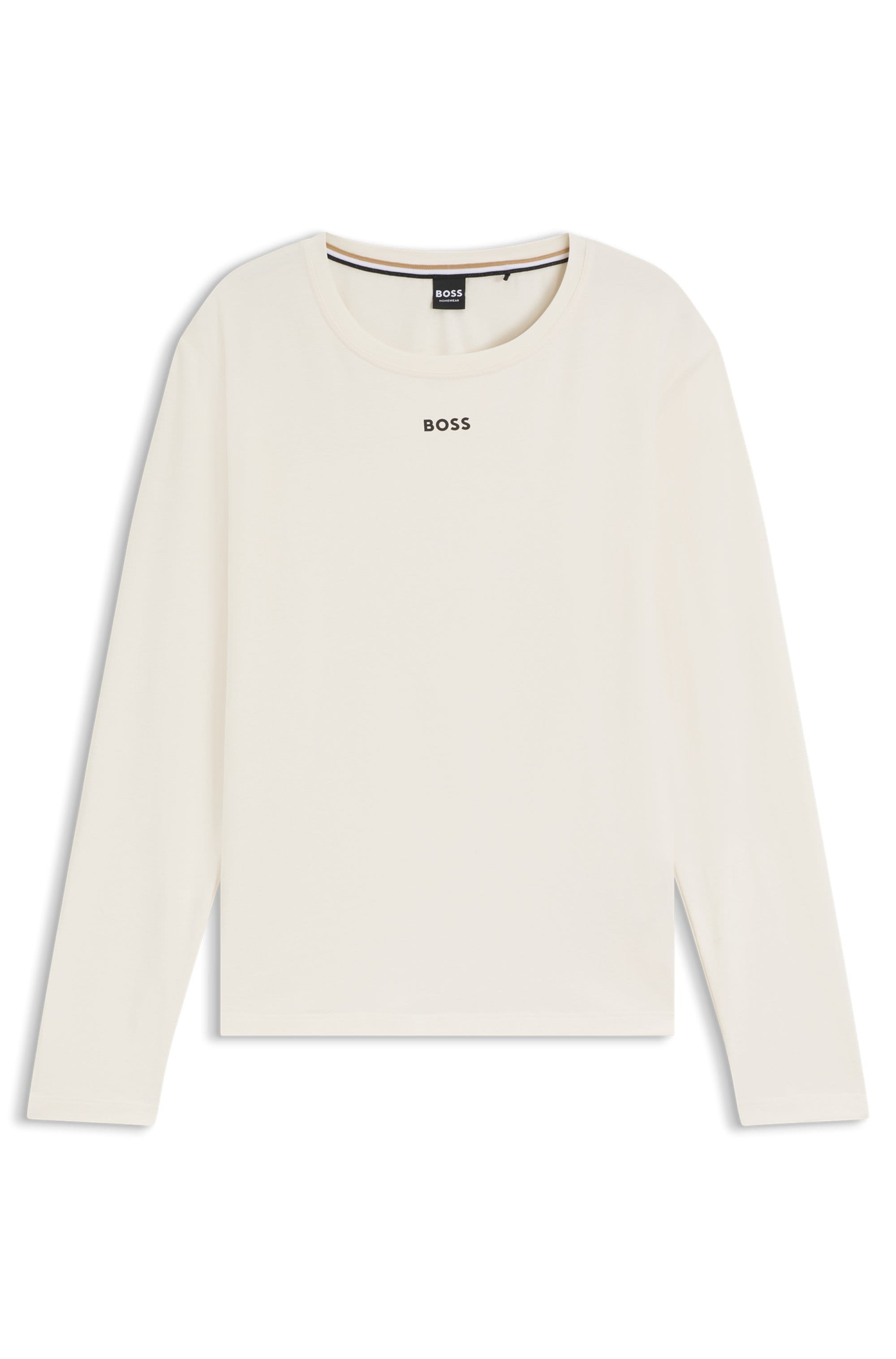 BOSS T-shirt à manches longues mit Rundhalsausschnitt