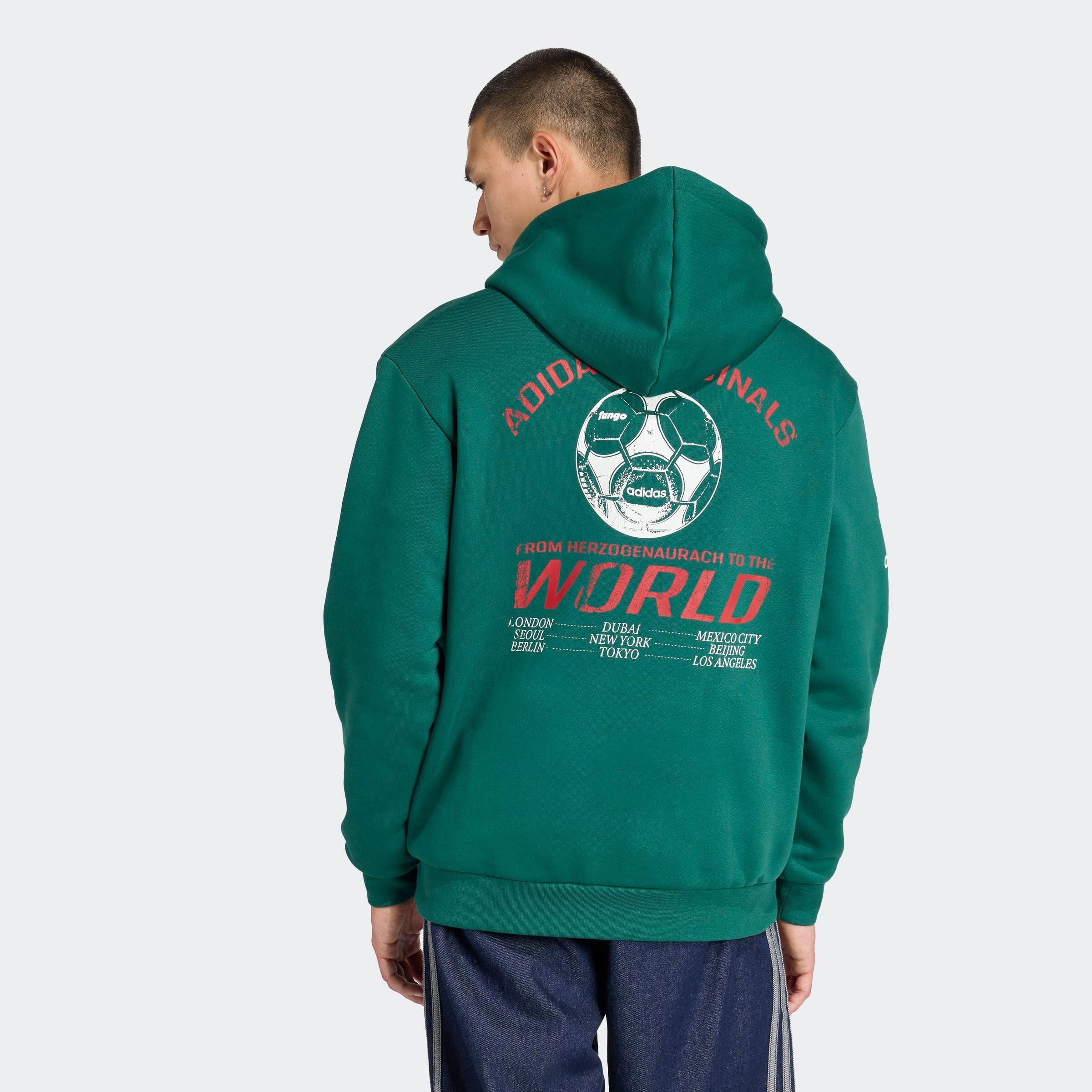 Image of adidas Originals Langarmshirt "GRAPHIC HOODIE" sportlicher Stil, Rundhalsausschnitt, Vintage-Grafiken