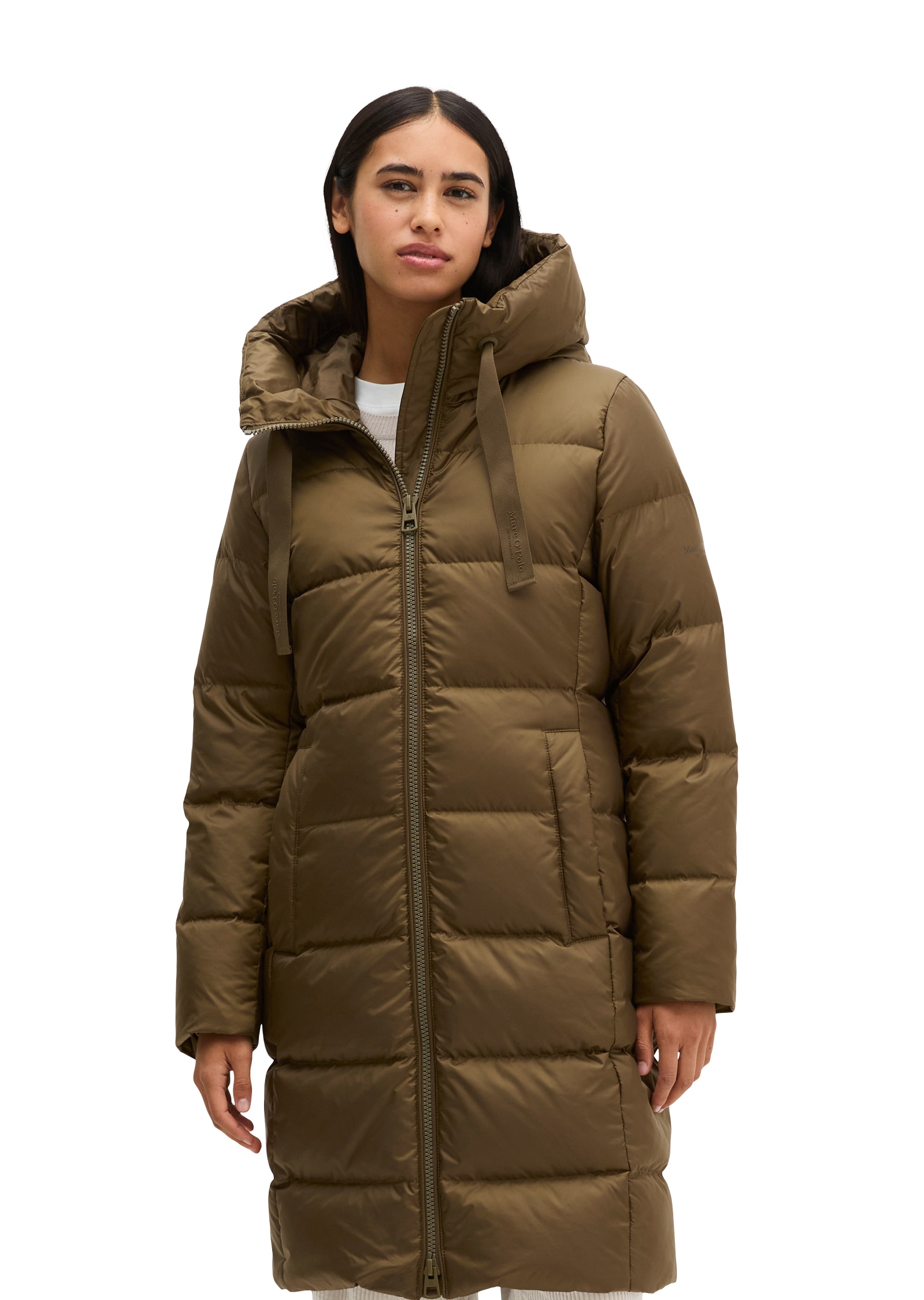 Image of Marc OPolo Daunenmantel mit 2-Way-Zipper und grosser Kapuze - aktuelle HW26-Kollektion