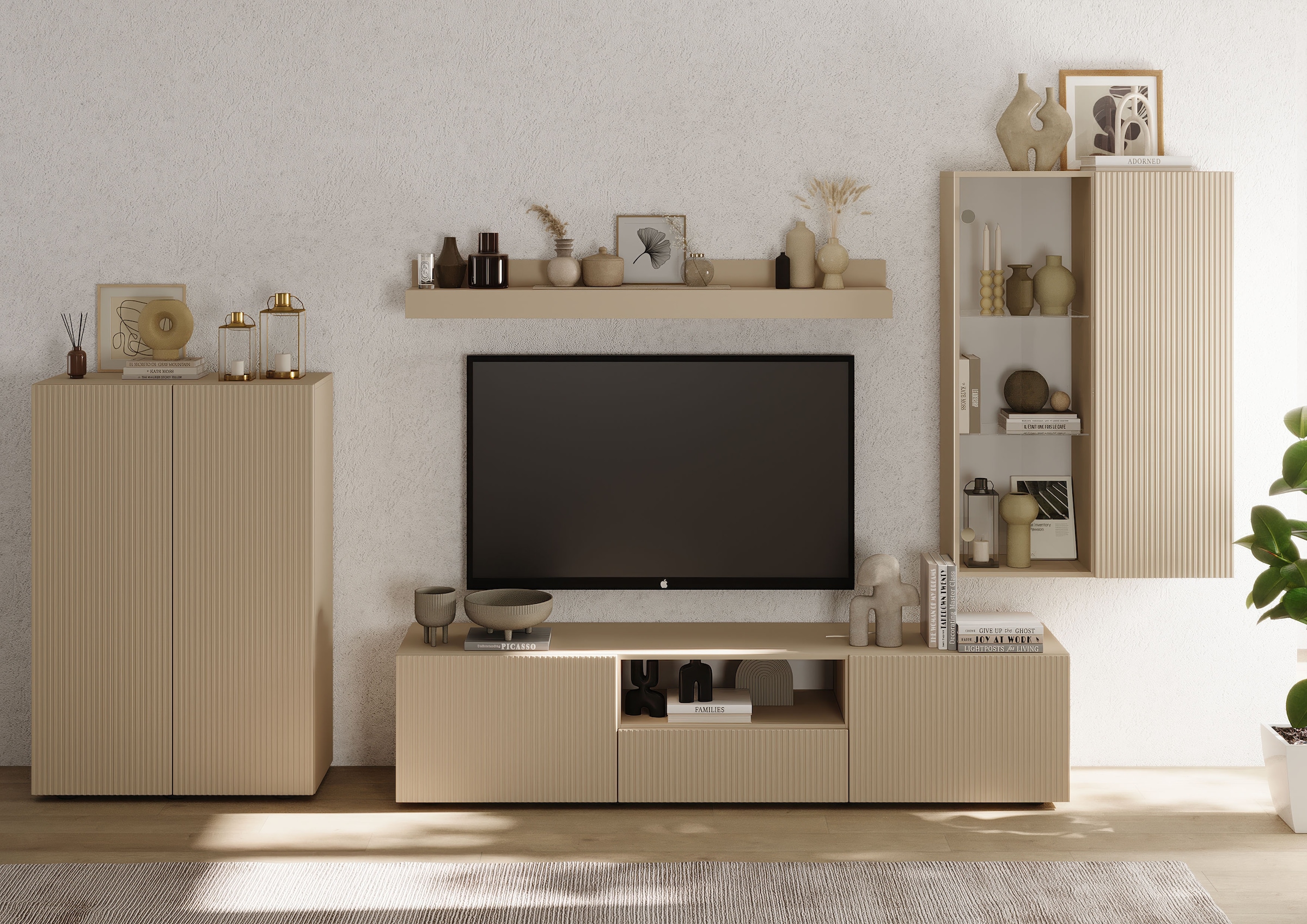 Image of Home affaire Wohnwand "Rio, 4tlg. Breite 300 cm, modernes, elegantes Wohnzimmer-Set" 4 Stk. tlg.