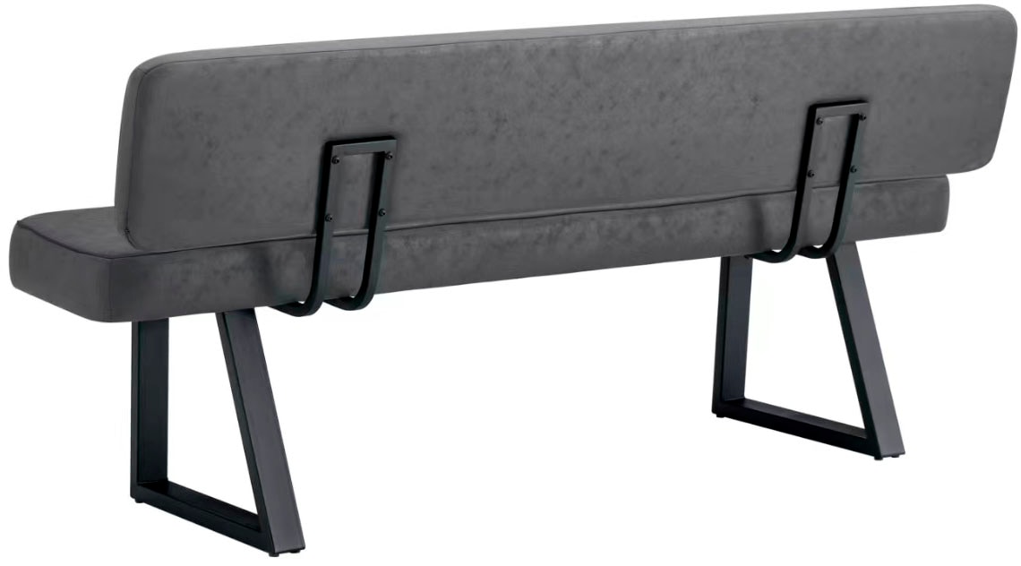 Duo Collection Banc »Tara Bank mit Rückenlehne« revêtement microfibre de haute qualité, avec ressorts ensachés, supporte jusqu'à 260 kg