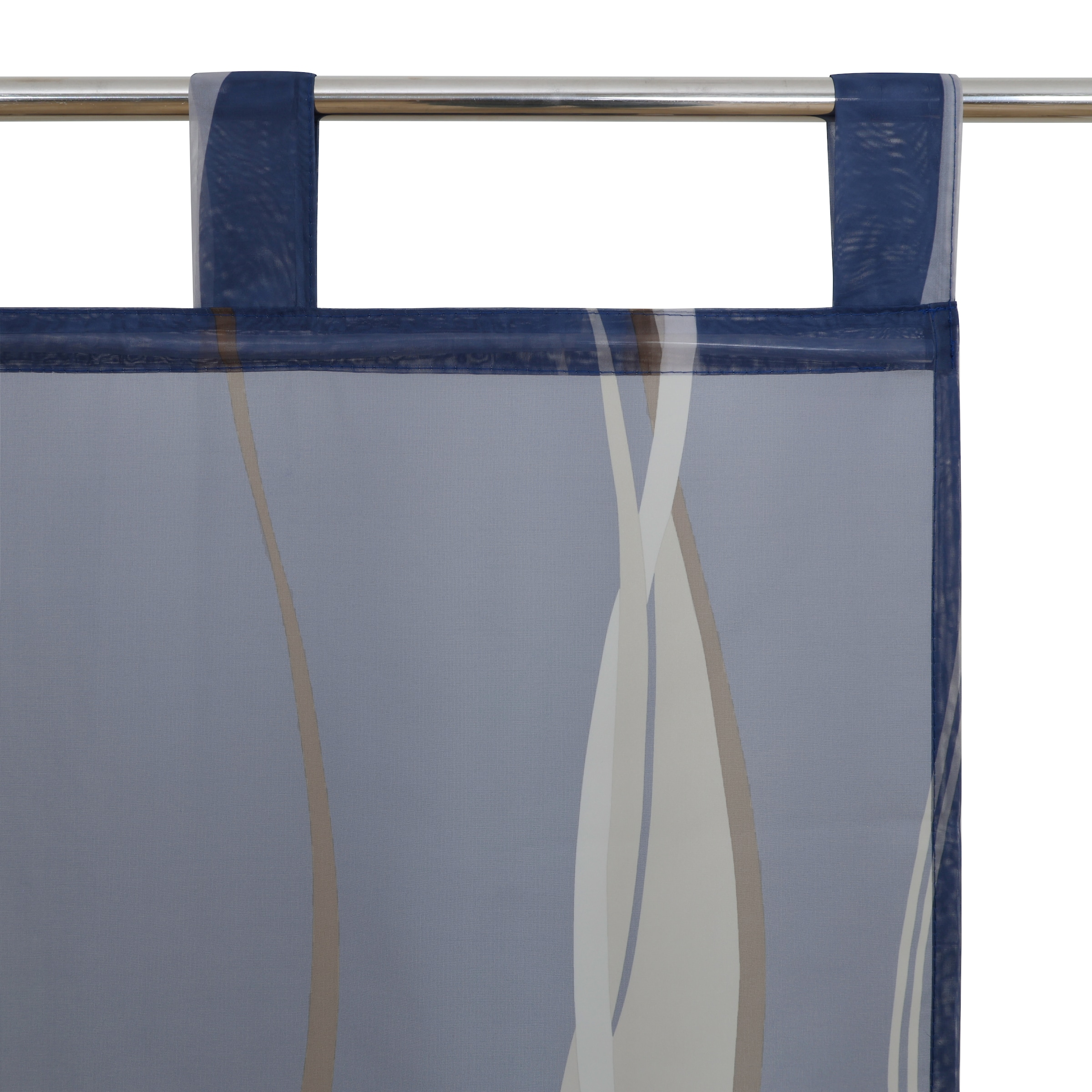 GOODproduct Schiebegardine »Dimona« Schlaufen 2 Stk. tlg. 2er-Set, Fertiggardine, inkl. Beschwerungsstange, Wellen
