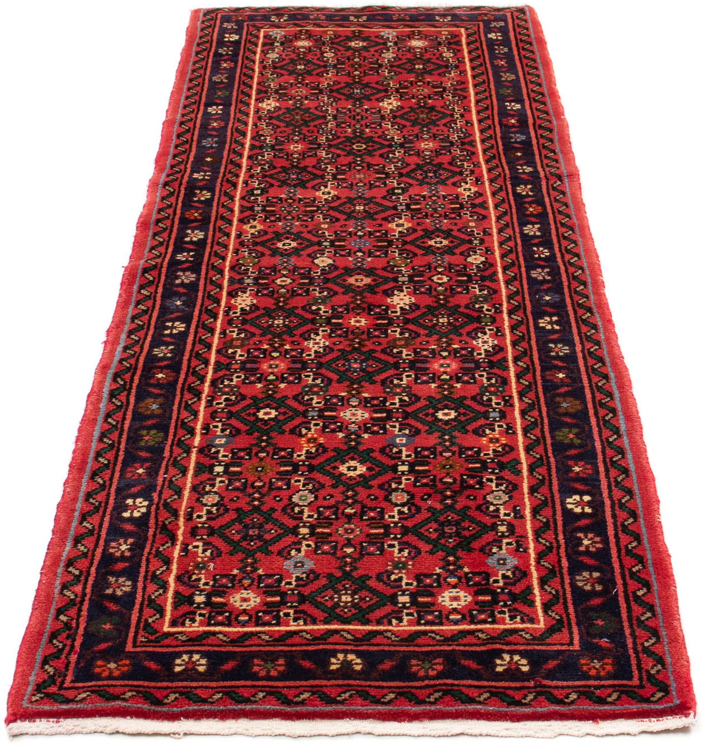 Image of morgenland Orientteppich »Perser - Nomadic - 204 x 72 cm - dunkelrot«, rechteckig, 10 mm Höhe, Wohnzimmer, Handgeknüpft, Einzelstück mit Zertifikat bei Ackermann Versand Schweiz