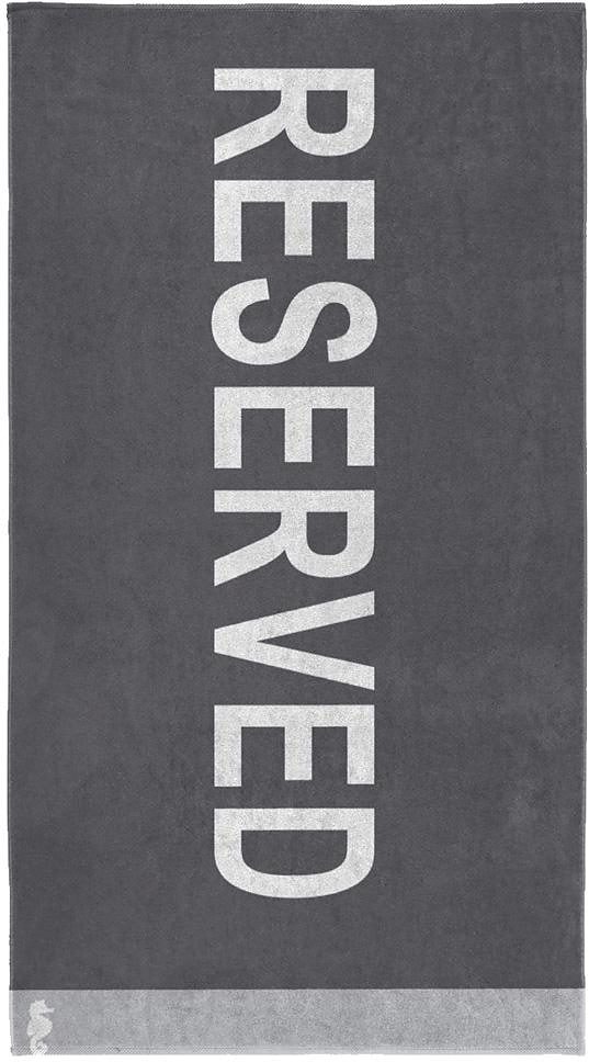 Strandtuch Schriftzug mit (1 »Reserved«, kaufen Seahorse bequem St.),
