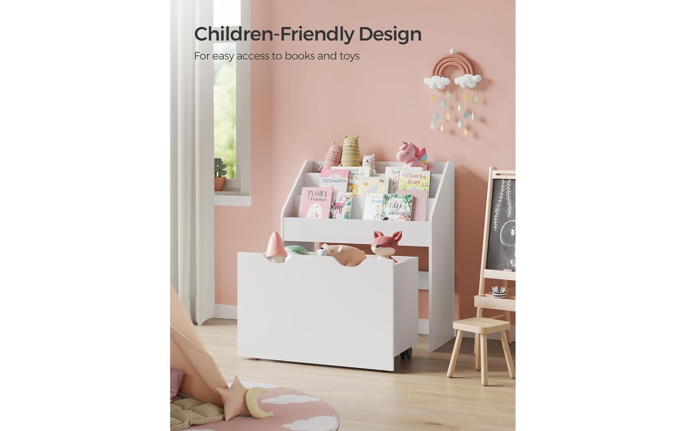 SONGMICS Bücherregal »mit Schublade«