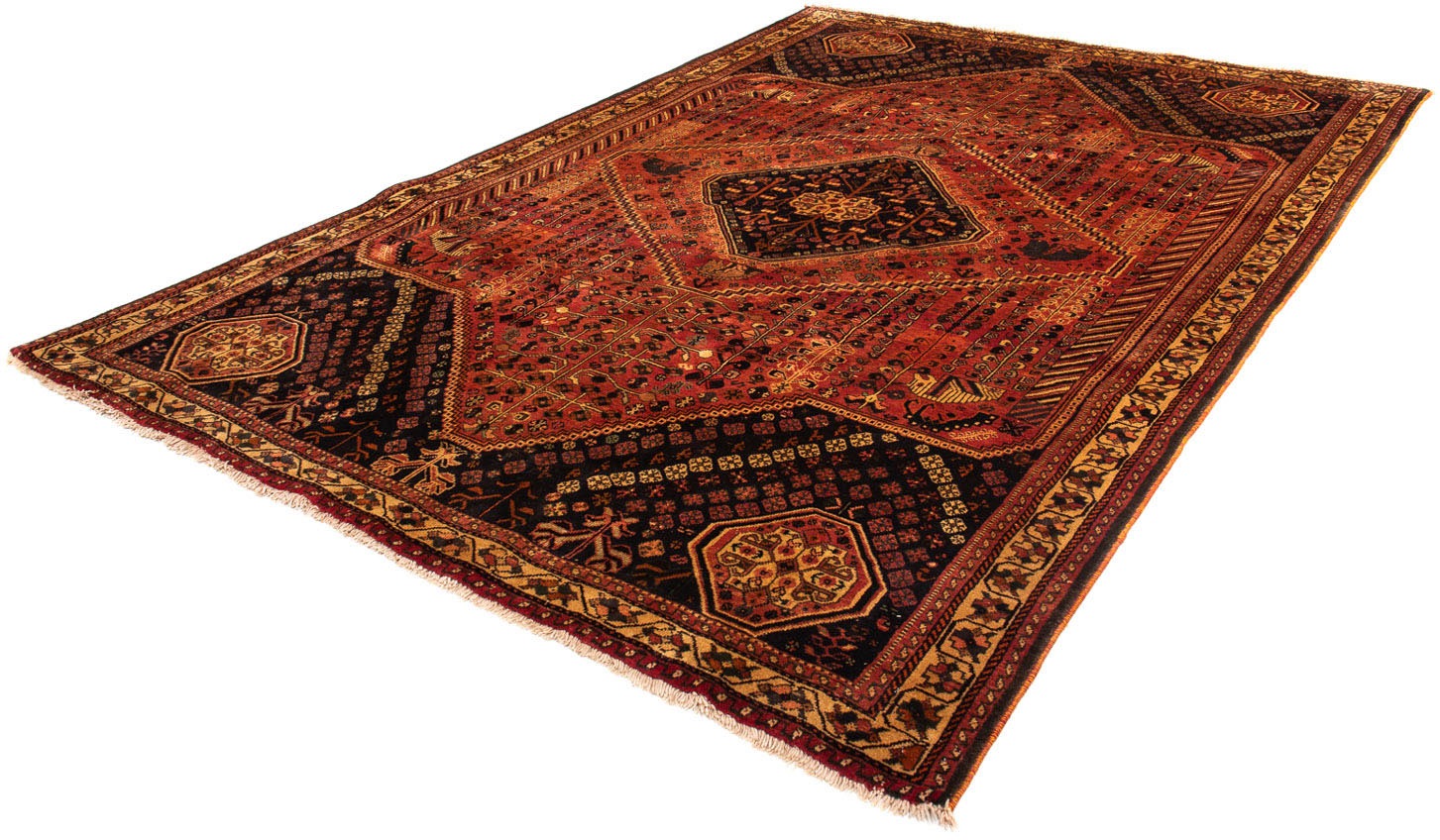 Image of morgenland Orientteppich »Perser - Nomadic - 295 x 202 cm - dunkelrot«, rechteckig, 10 mm Höhe, Wohnzimmer, Handgeknüpft, Einzelstück mit Zertifikat bei Ackermann Versand Schweiz