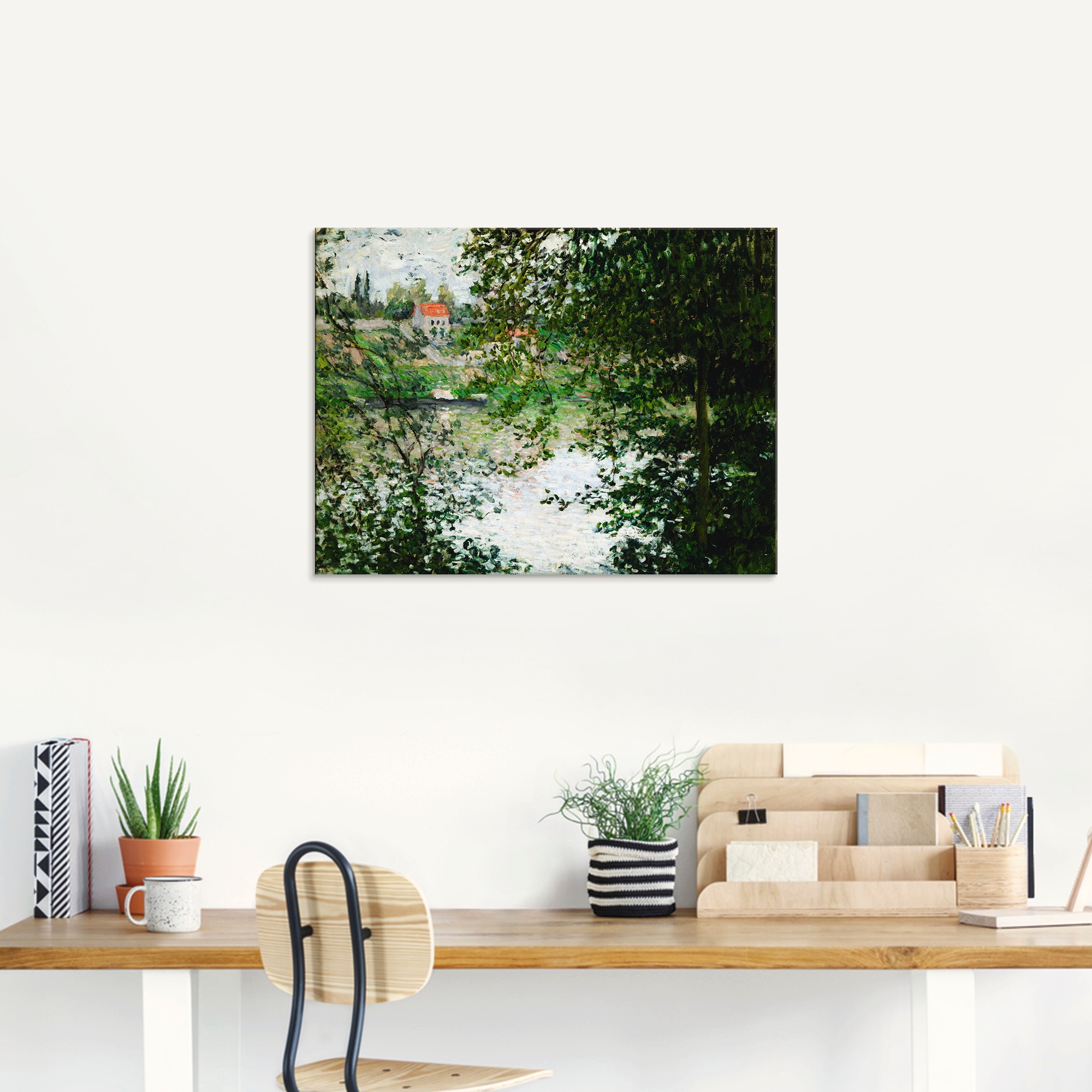 Image of Artland Glasbild »Bäume auf der Ile de la Grande Jatte«, Gewässer, (1 St.) bei Ackermann Versand Schweiz