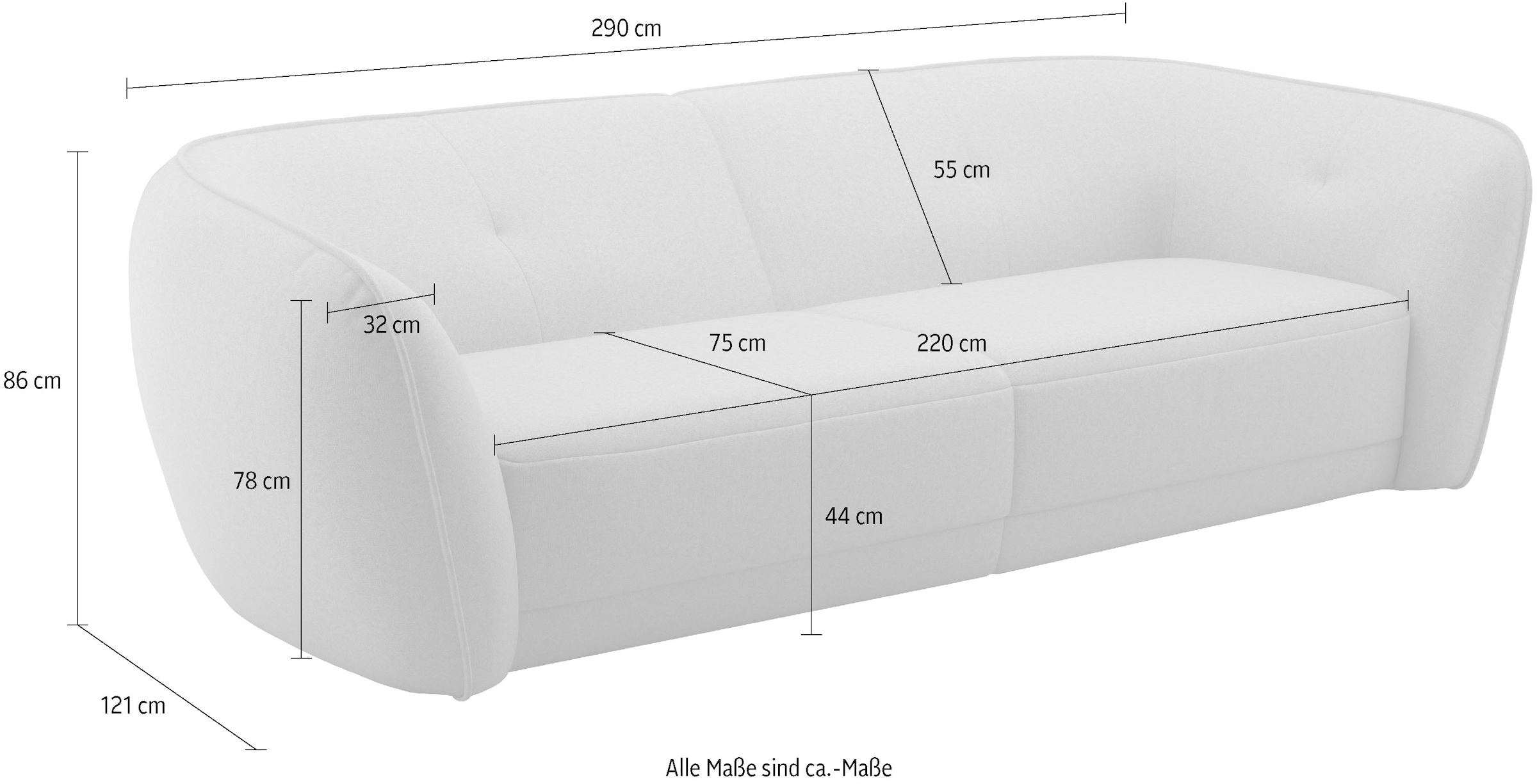 sit&more Big-Sofa »Neapel«