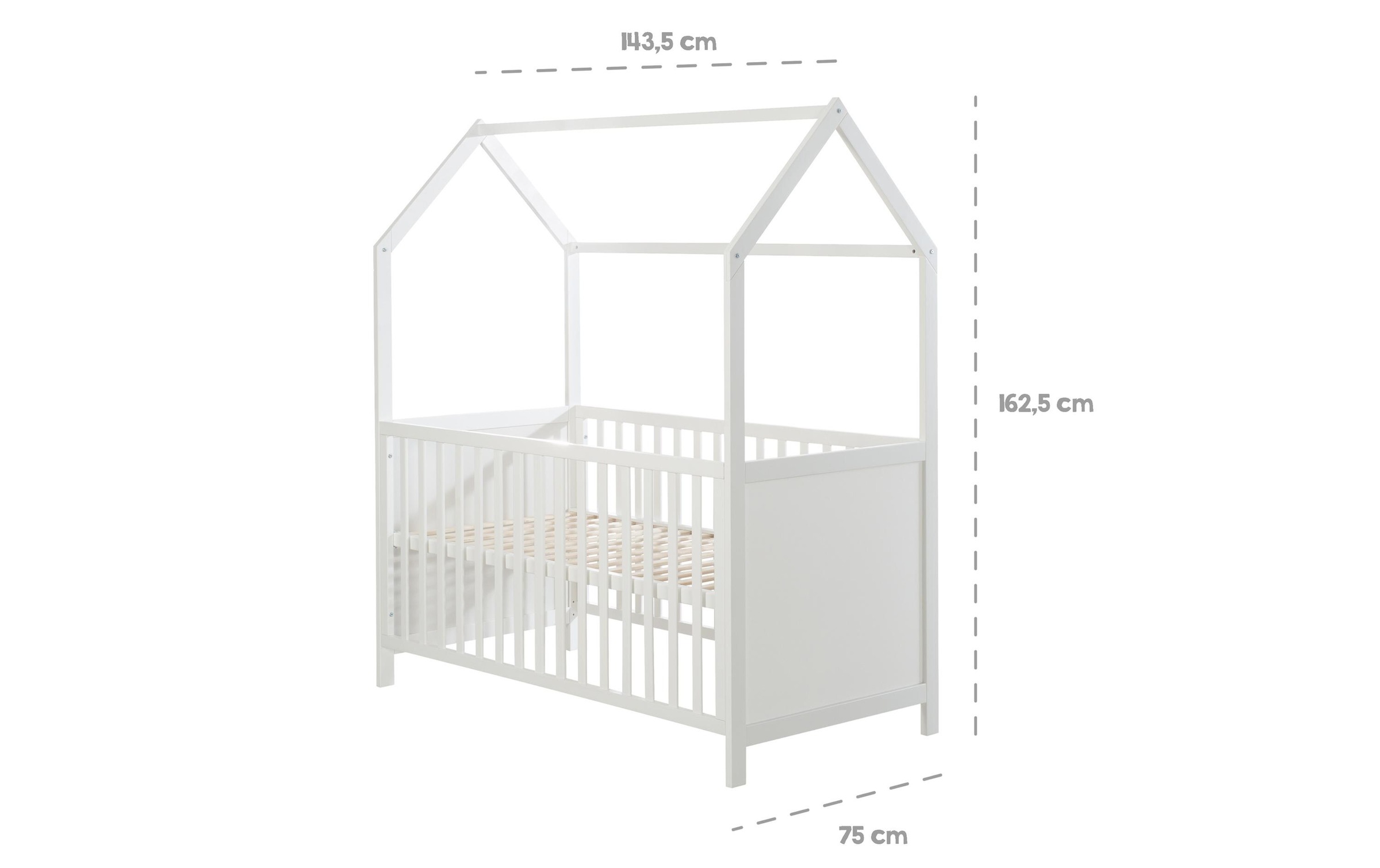 roba® Babybett »Hausbett 70x140 cm«