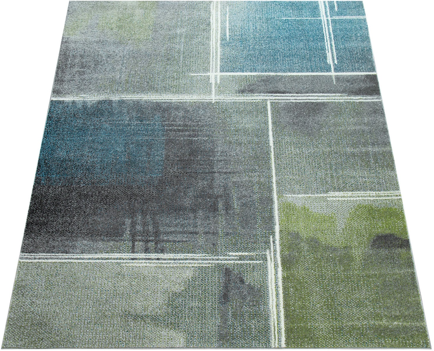 Image of Paco Home Teppich »ECE 935«, rechteckig, 9 mm Höhe, Kurzflor, modernes Design, ideal im Wohnzimmer & Schlafzimmer bei Ackermann Versand Schweiz