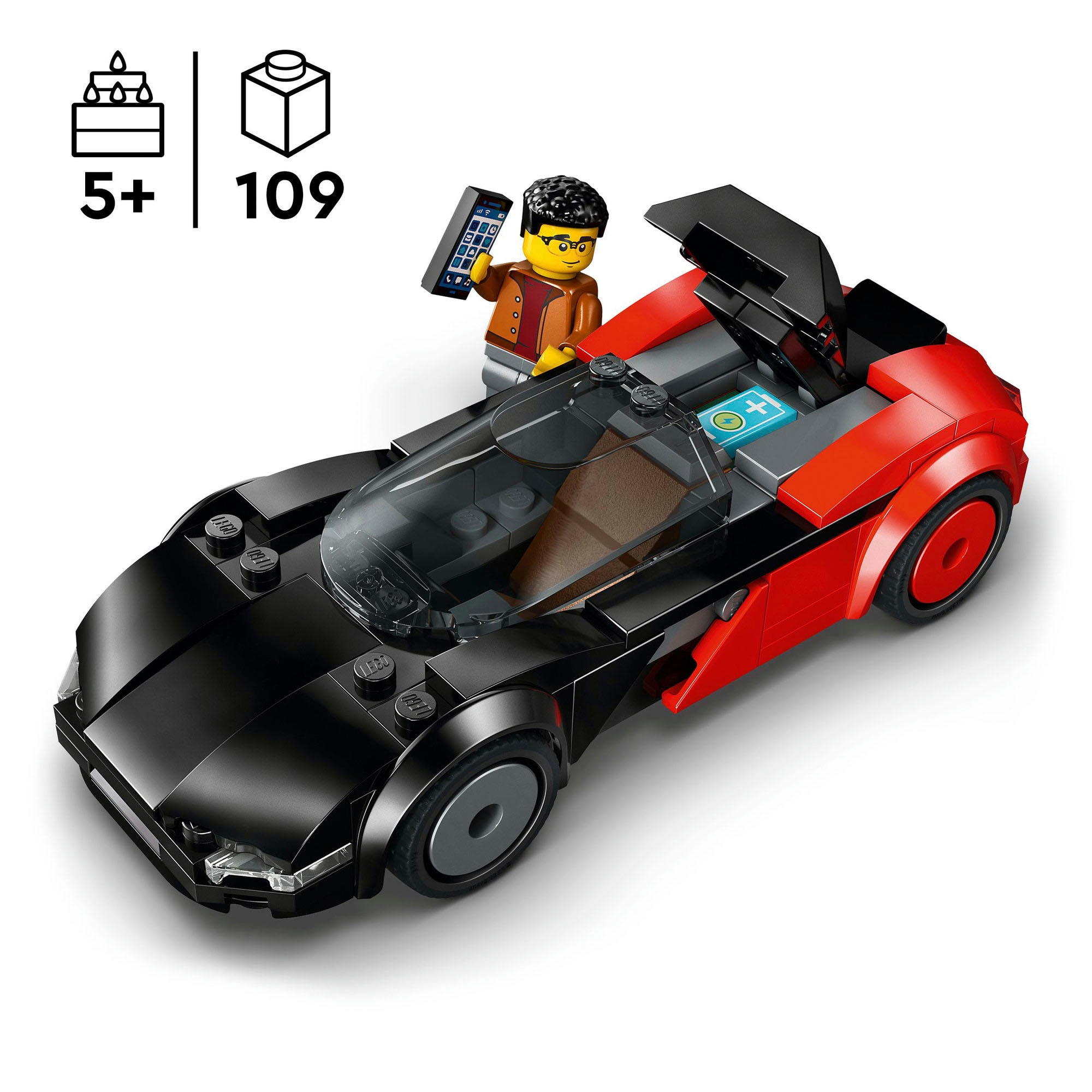 LEGO® Pions de construction »Elektro-Supersportwagen (60486), LEGO City« Made in Europe