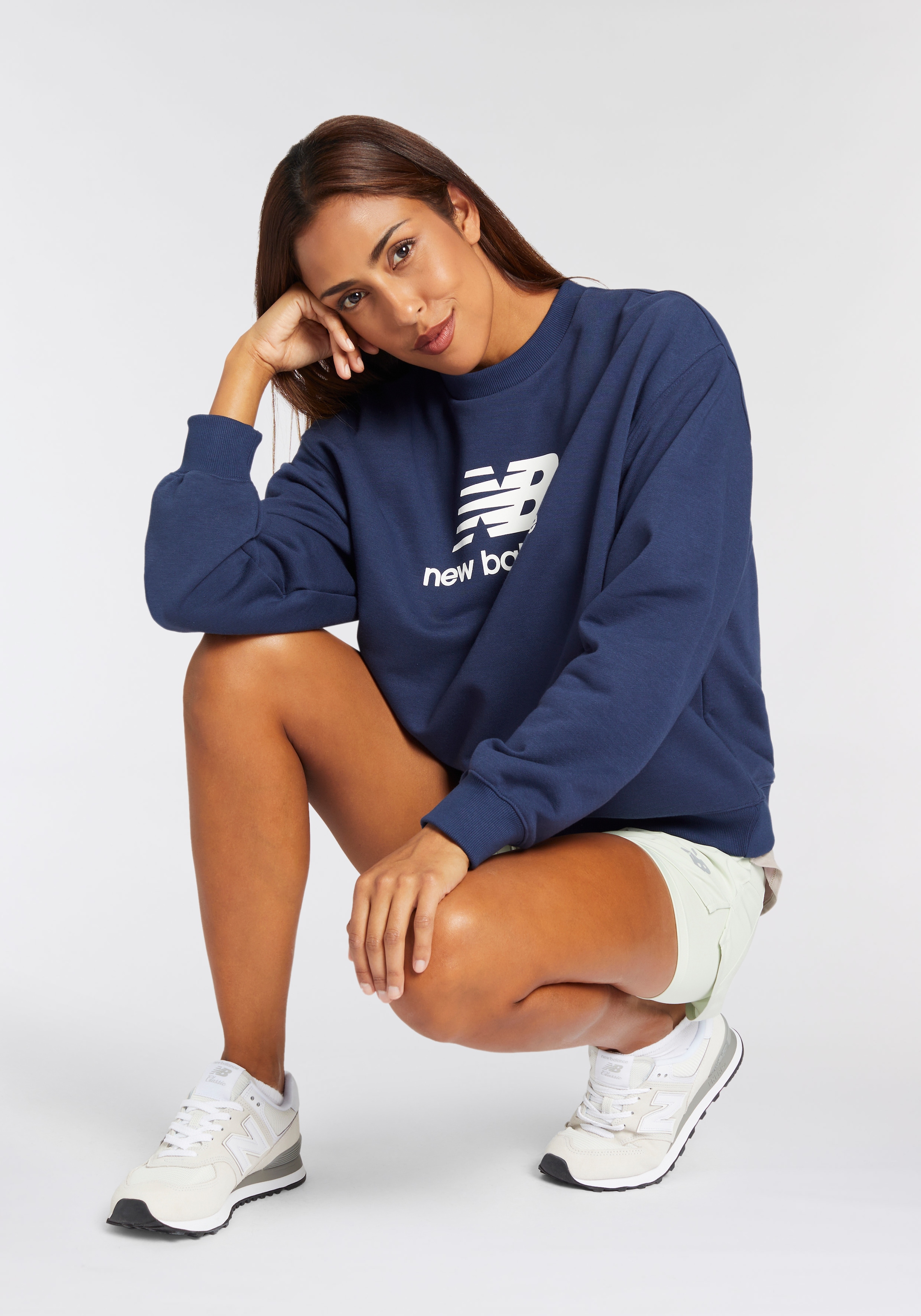 New Balance Sweatshirt »Sport Essentials French Terry Logo Crew«