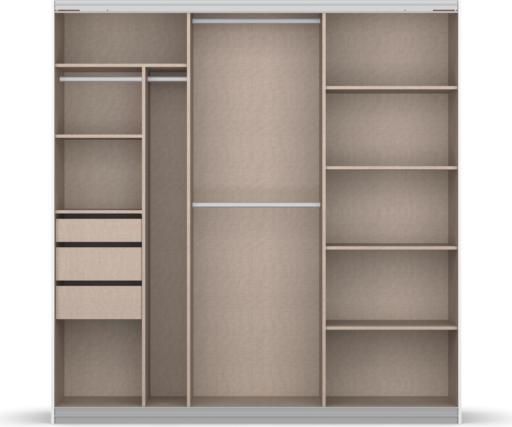GOODproduct »Mehrzweckschrank Aktenschrank Möbel Mietswohnung Schlafzimmer OTELI« Breiten 211/278/323/368 cm Höhen 214/233 cm,  inkl. Passepartout optional mit Beleuchtung MADE IN GERMANY