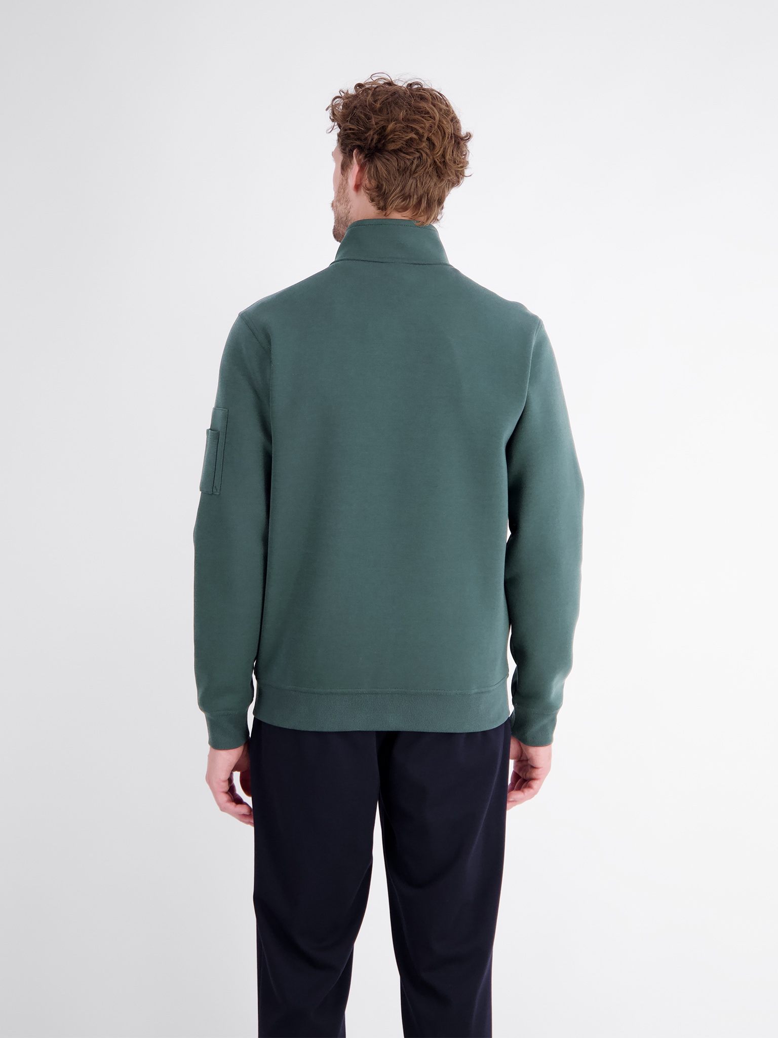 LERROS Sweatjacke mit Stehkragen und Reissverschluss