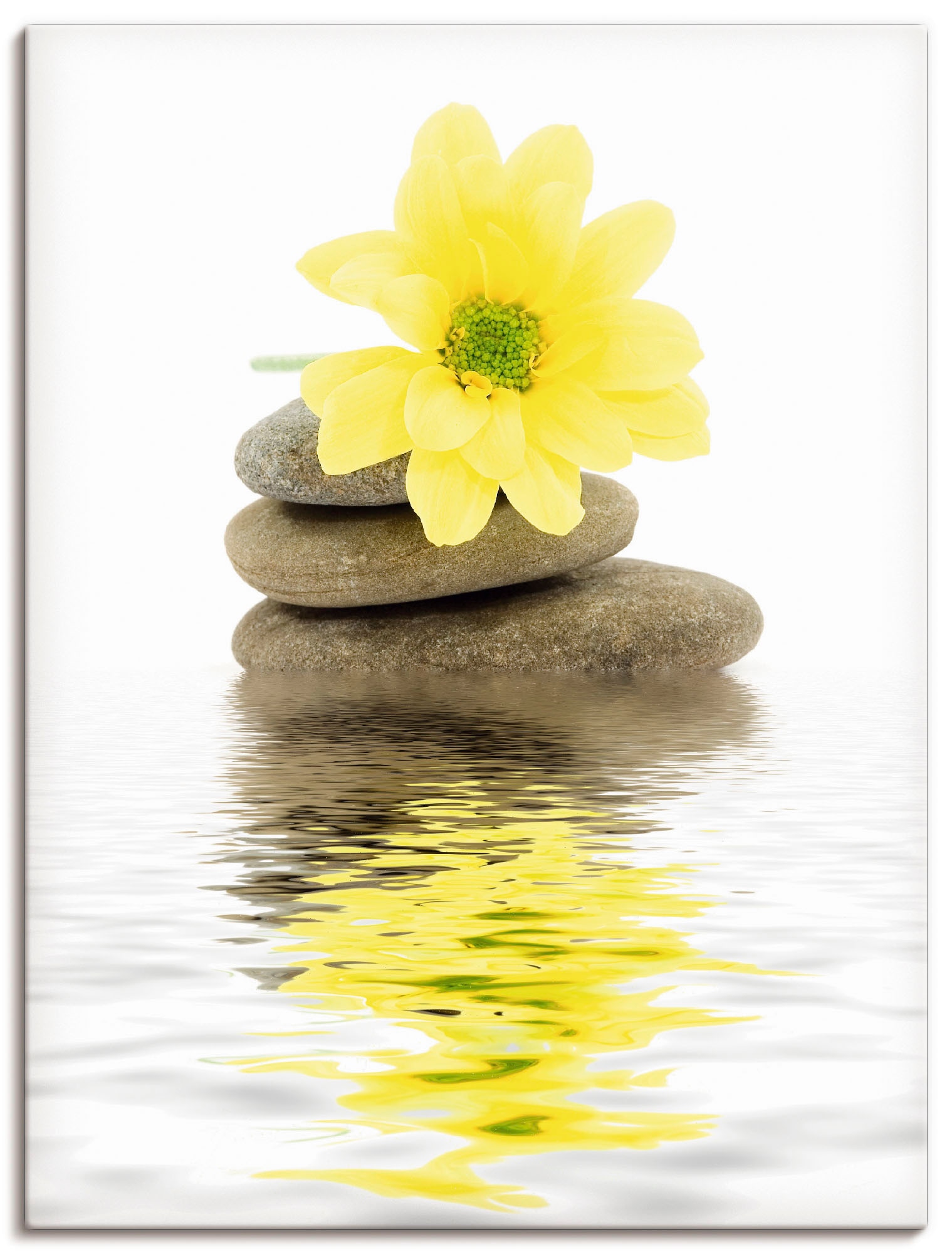Image of Artland Wandbild "Zen Spa Steine mit Blumen II" Zen 1 Stk. tlg. als Leinwandbild, Poster in verschied. Grössen