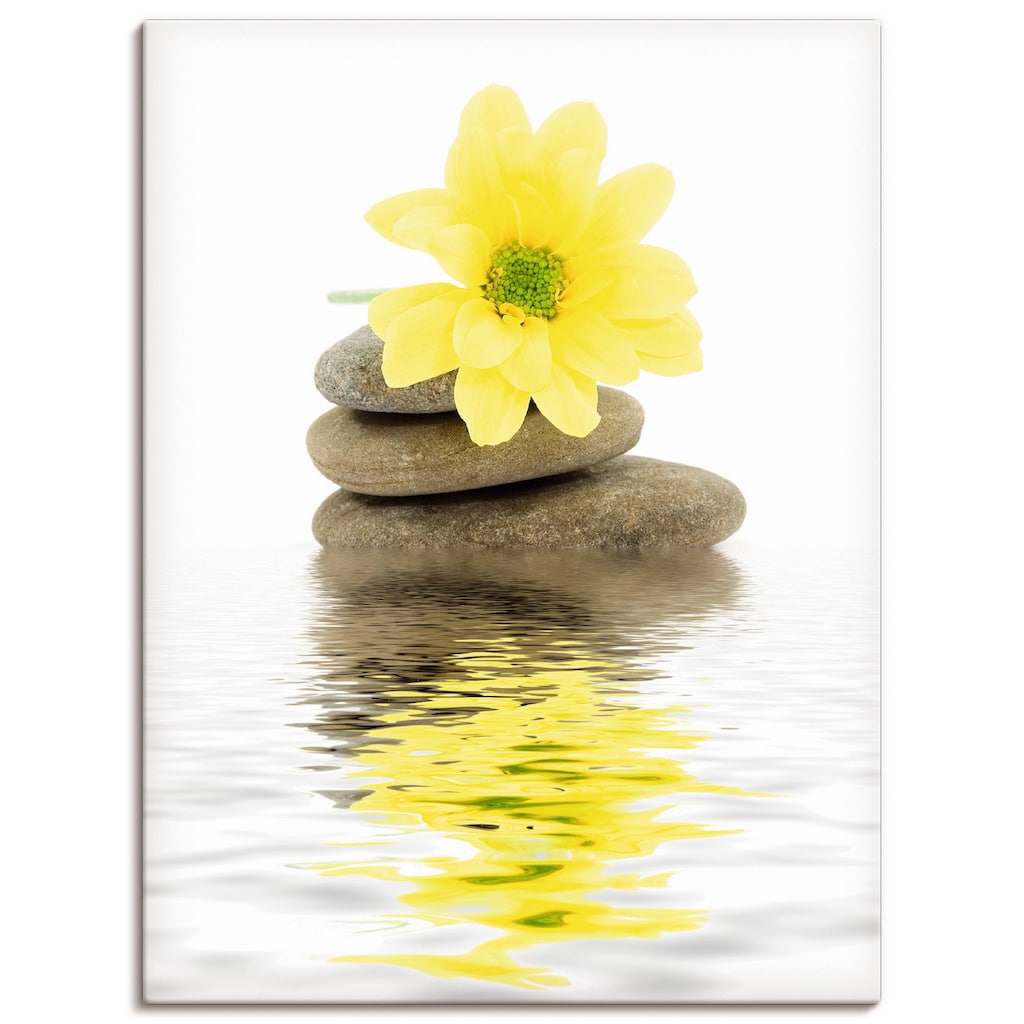 Artland Wandbild »Zen Spa Steine mit Blumen II«, Zen, (1 St.)