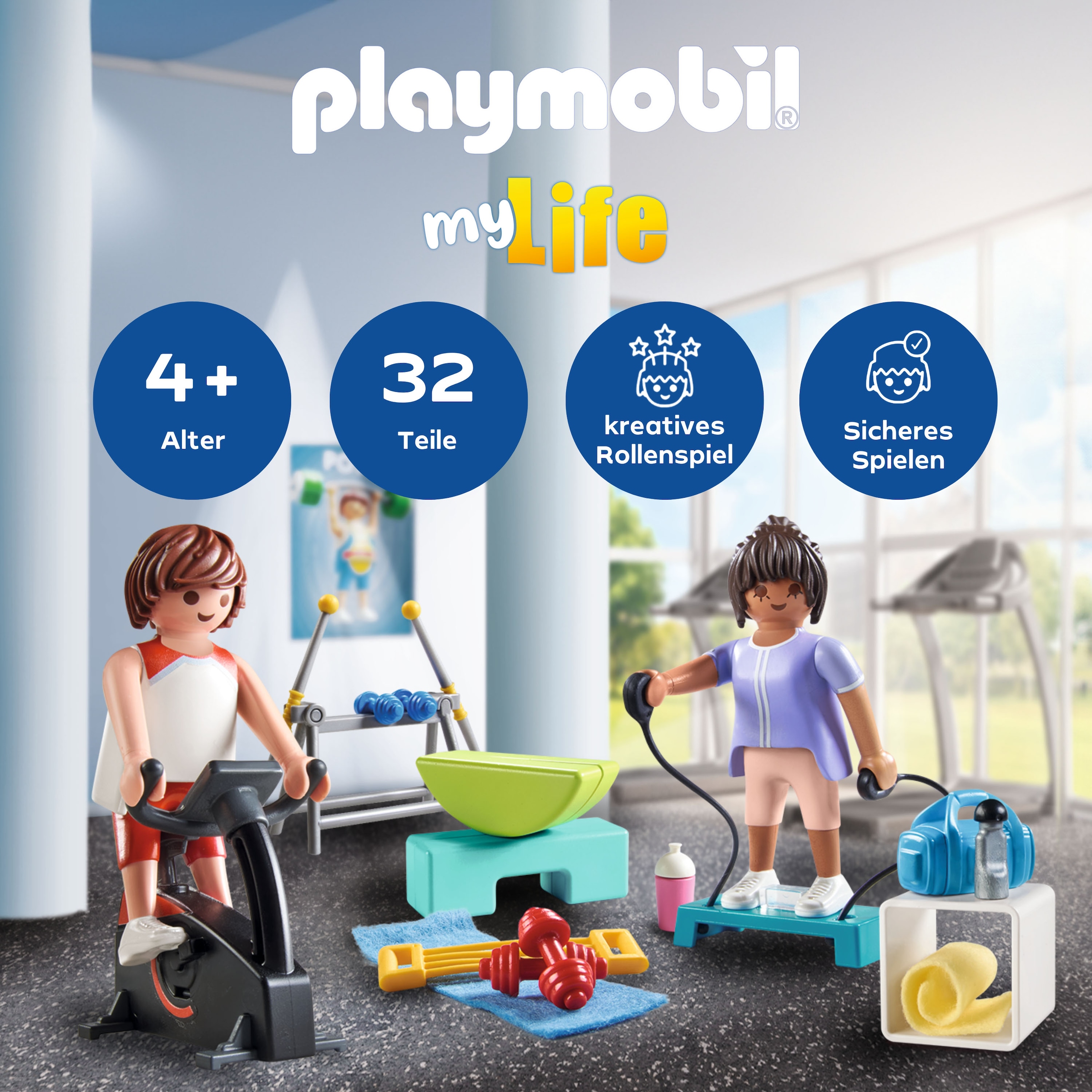 Playmobil® Jeu de construction »Fitnesstraining (71806), Playmobil My Life« Made in Europe