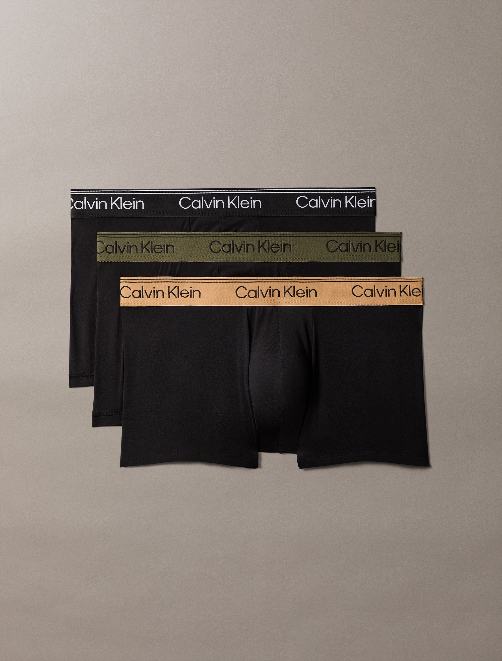 Calvin Klein Underwear Tronc »LOW RISE TRUNK 3PK« Paquet, pack de 3,  coupe régulière avec ceinture élastique