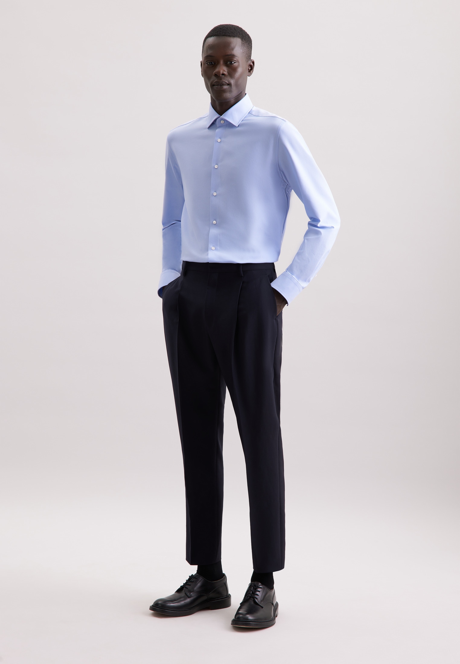 seidensticker Businesshemd »Schwarze Rose« Slim 1/1 Kentkragen Uni