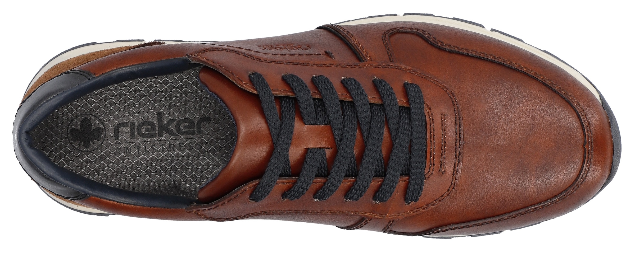 Rieker Sneaker, mit MemoCup-Innensohle, Freizeitschuh, Halbschuh, Schnürschuh