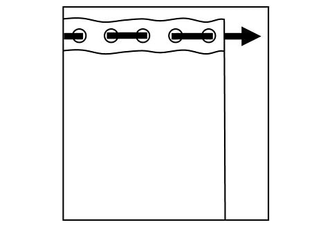 Bruno Banani Vorhang »Lagan«, (2 St.), 2-er Set, gewebt, Microfaser, verschiedene Grössen, einfarbig