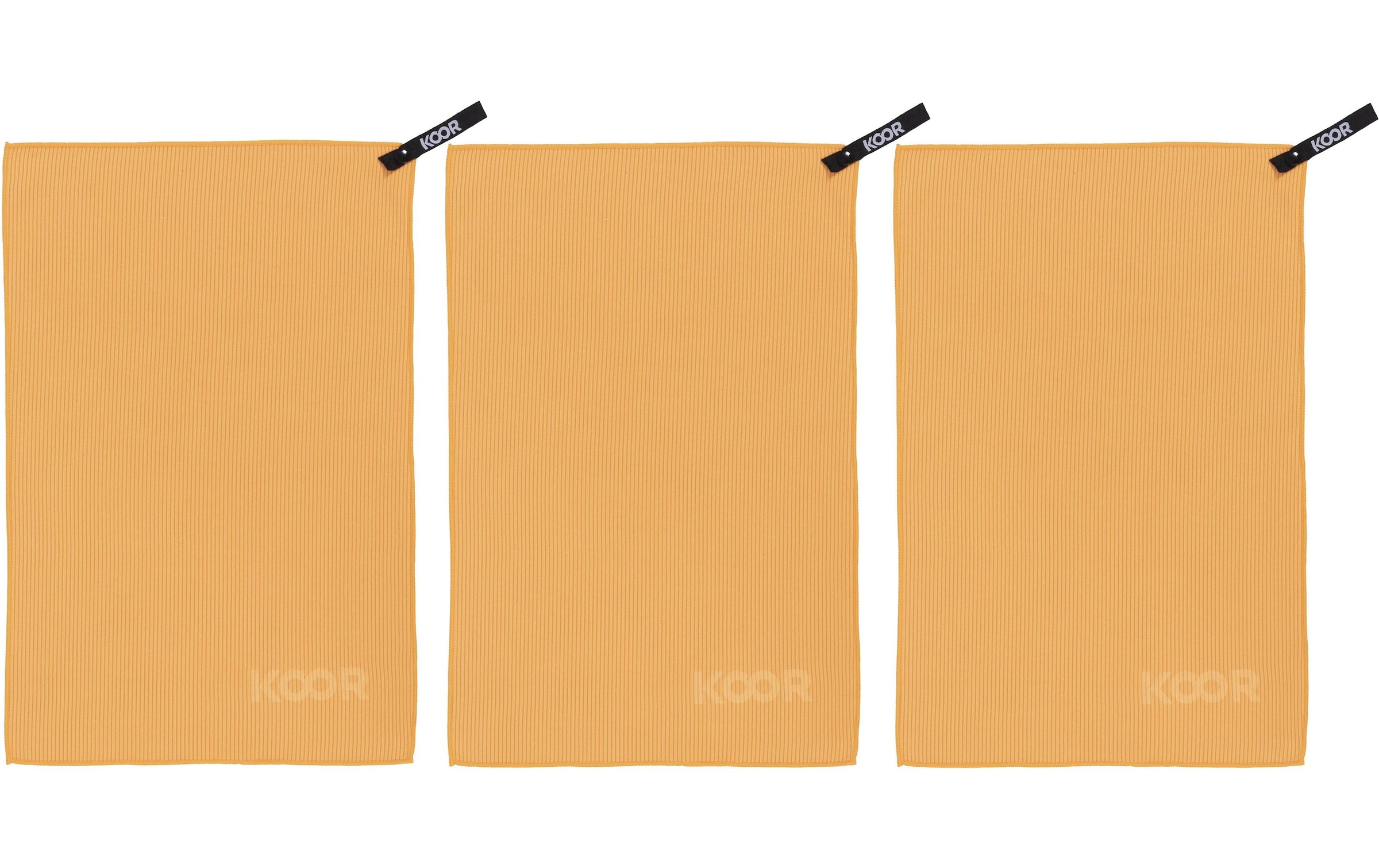 KOOR Handtuch »Silva Onda Arancia«, (1 St.)