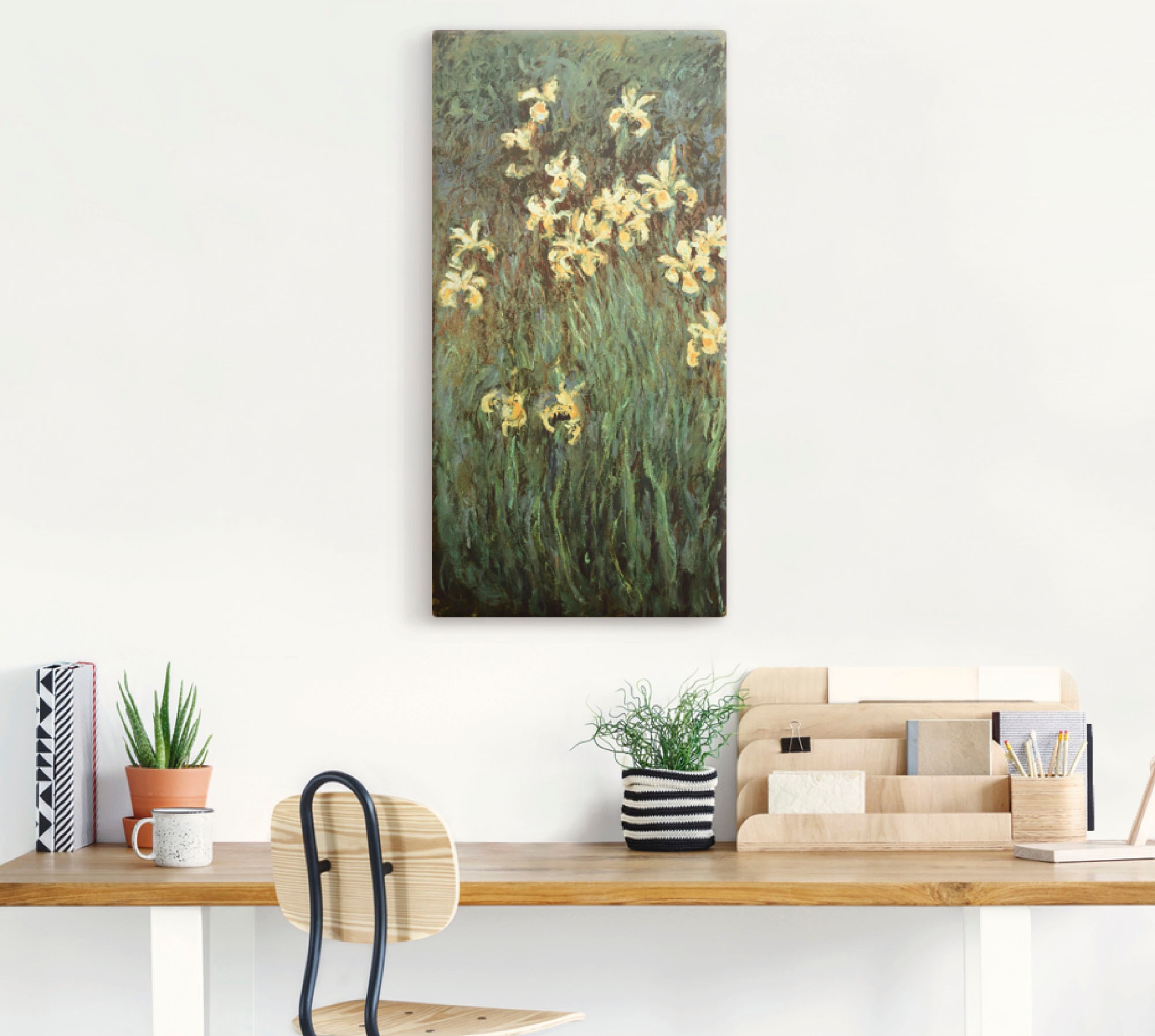 Artland Leinwandbild »Gelbe Iris.«, Blumenwiese, (1 St.), auf Keilrahmen gespannt