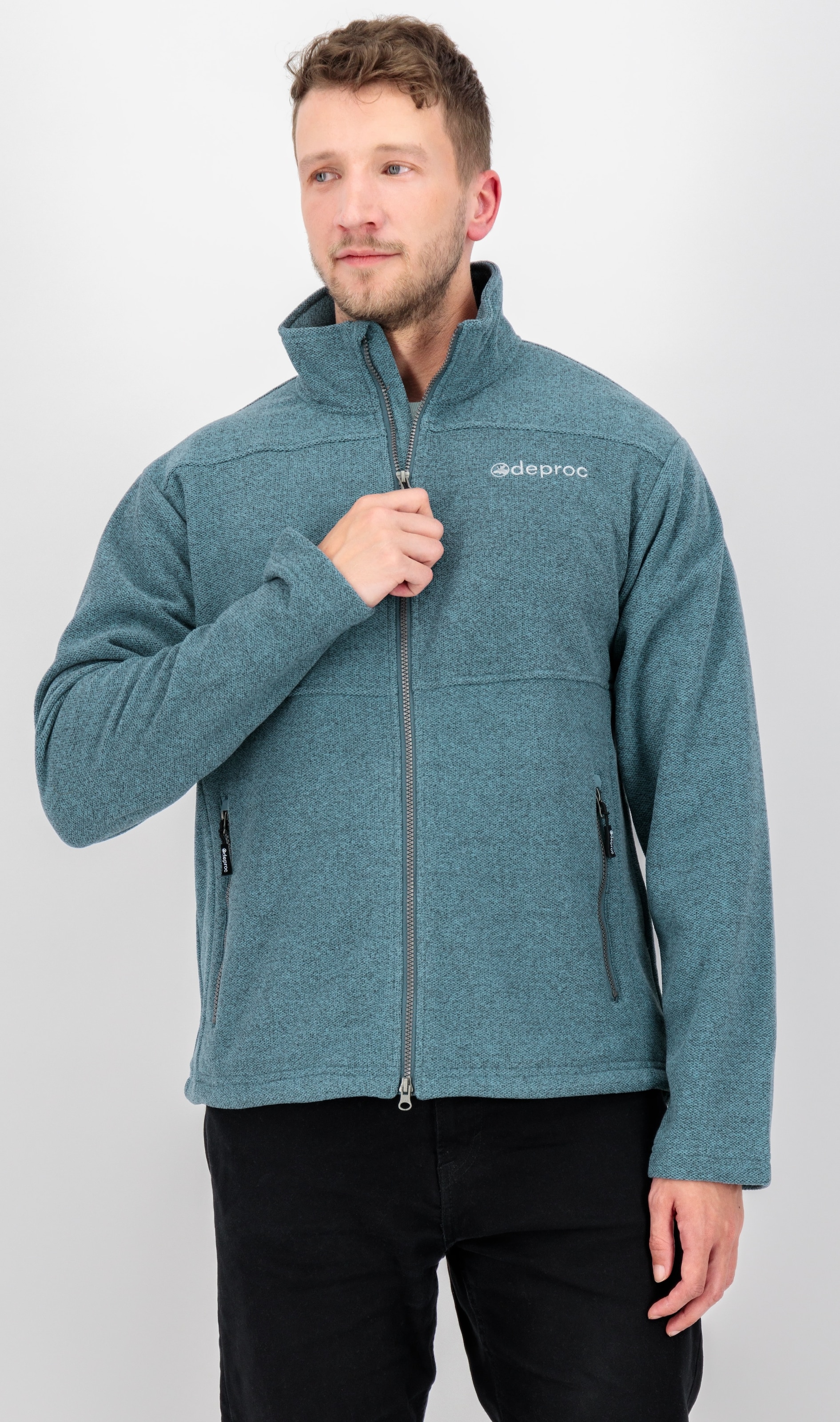 Image of DEPROC Active Strickfleecejacke "SEWARD MN" mit 2-Wege-Reissverschluss