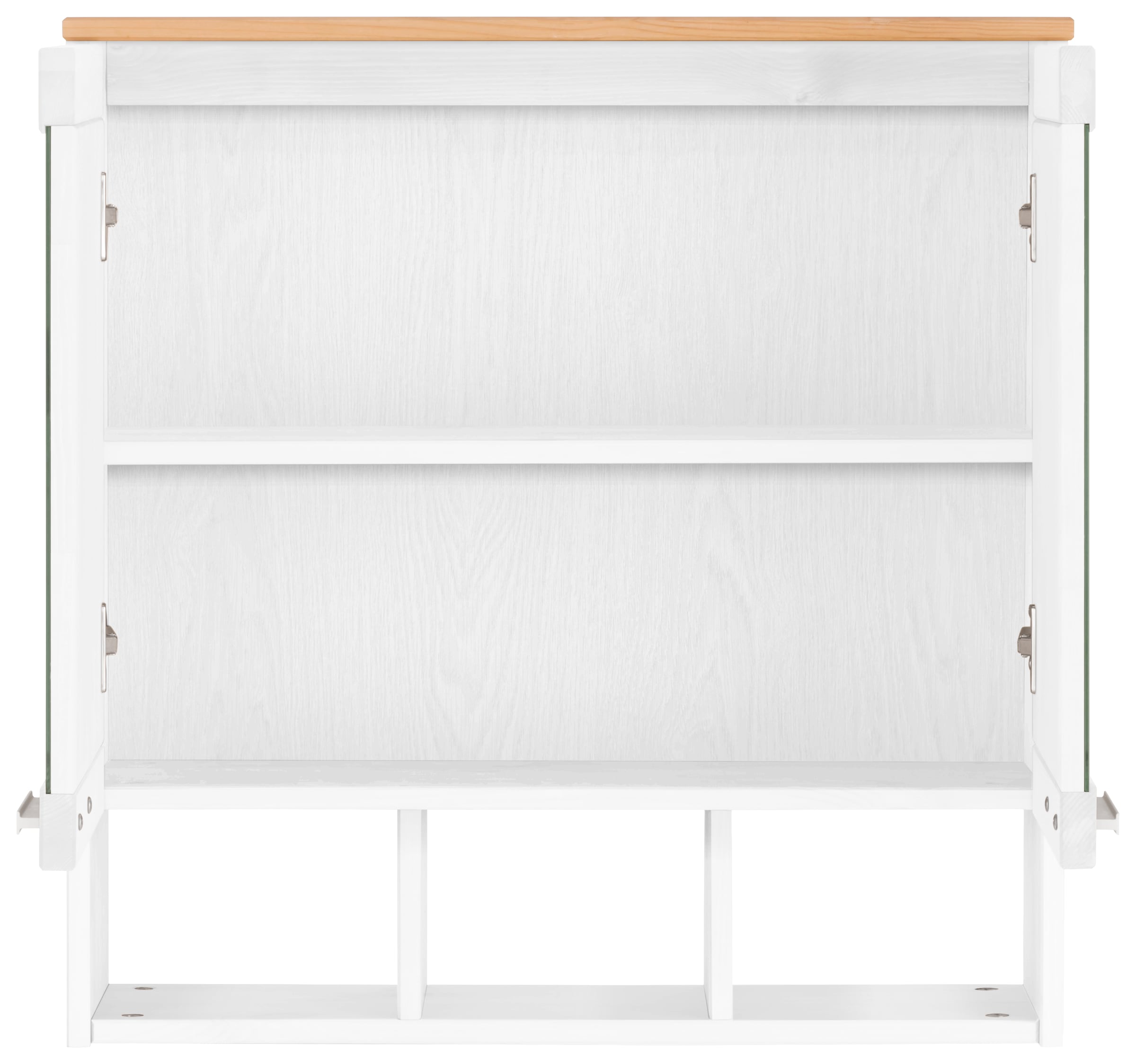 Home affaire Spiegelschrank »JOSIE« Breite 60 cm, aus Massivholz, verstellbarer Einlegeboden, Metallgriffe