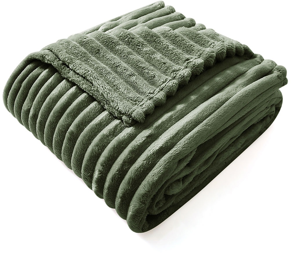 Image of GOODproduct Wohndecke "Millara" Kuscheldecke in Cord-Optik, 150x200 cm, Wohndecke, Sofadecke