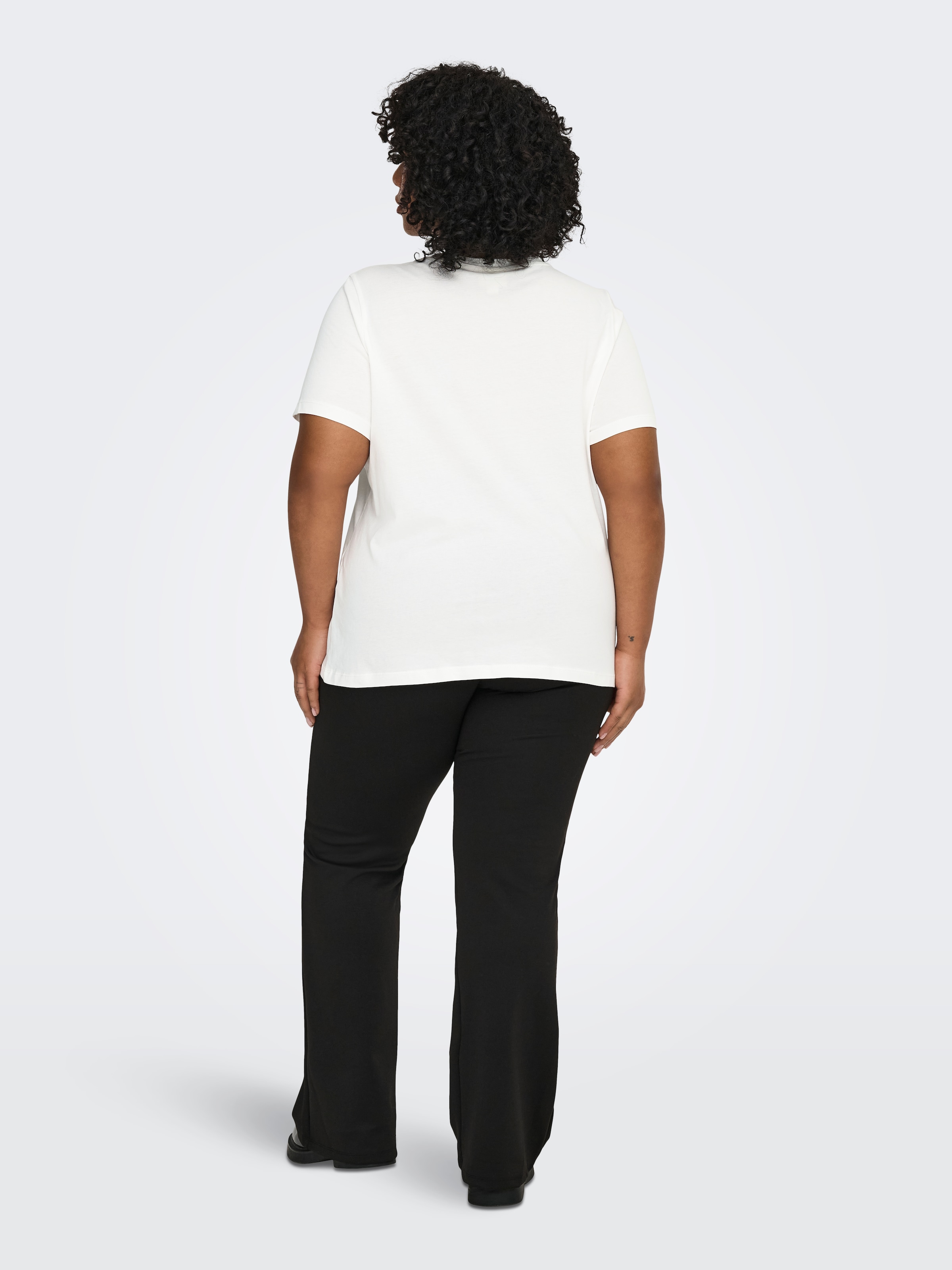 ONLY CARMAKOMA T-Shirt »CARKITA LIFE S/S LOGO TOP JRS NOOS« Baumwolle, regular fit