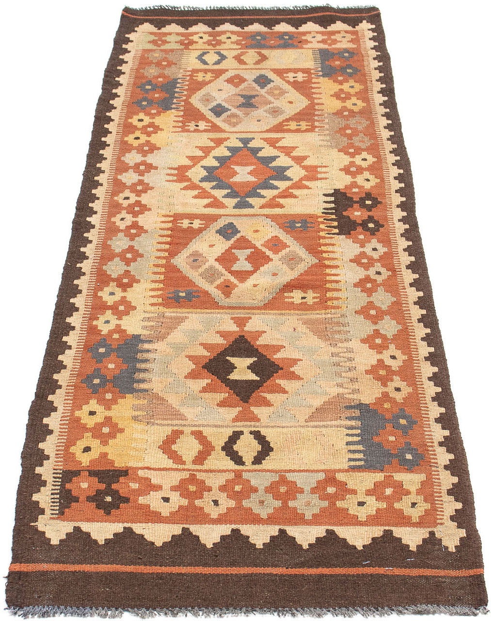 Image of morgenland Läufer »Kelim Maimene Medaillon 192 x 65 cm«, rechteckig, 0,5 mm Höhe, Wendeteppich bei Ackermann Versand Schweiz