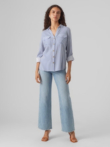 Vero Moda Hemdbluse »VMBUMPY L/S SHIRT NEW WVN GA NOOS«