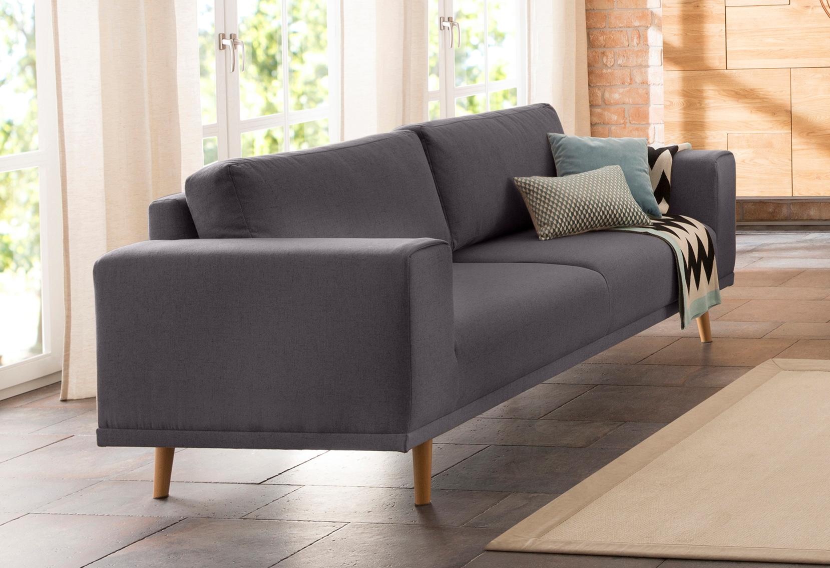 Home affaire 3-Sitzer »Lasse«, im scandinavischem Stil mit Holzfüssen