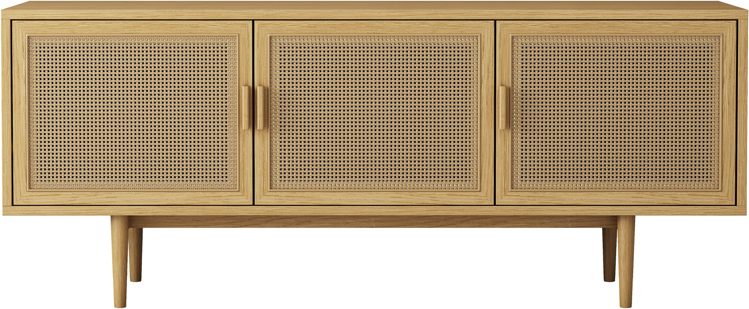 Image of GOODproduct TV-Schrank "Lorelia" in moderner Rattan Optik, Lowboard