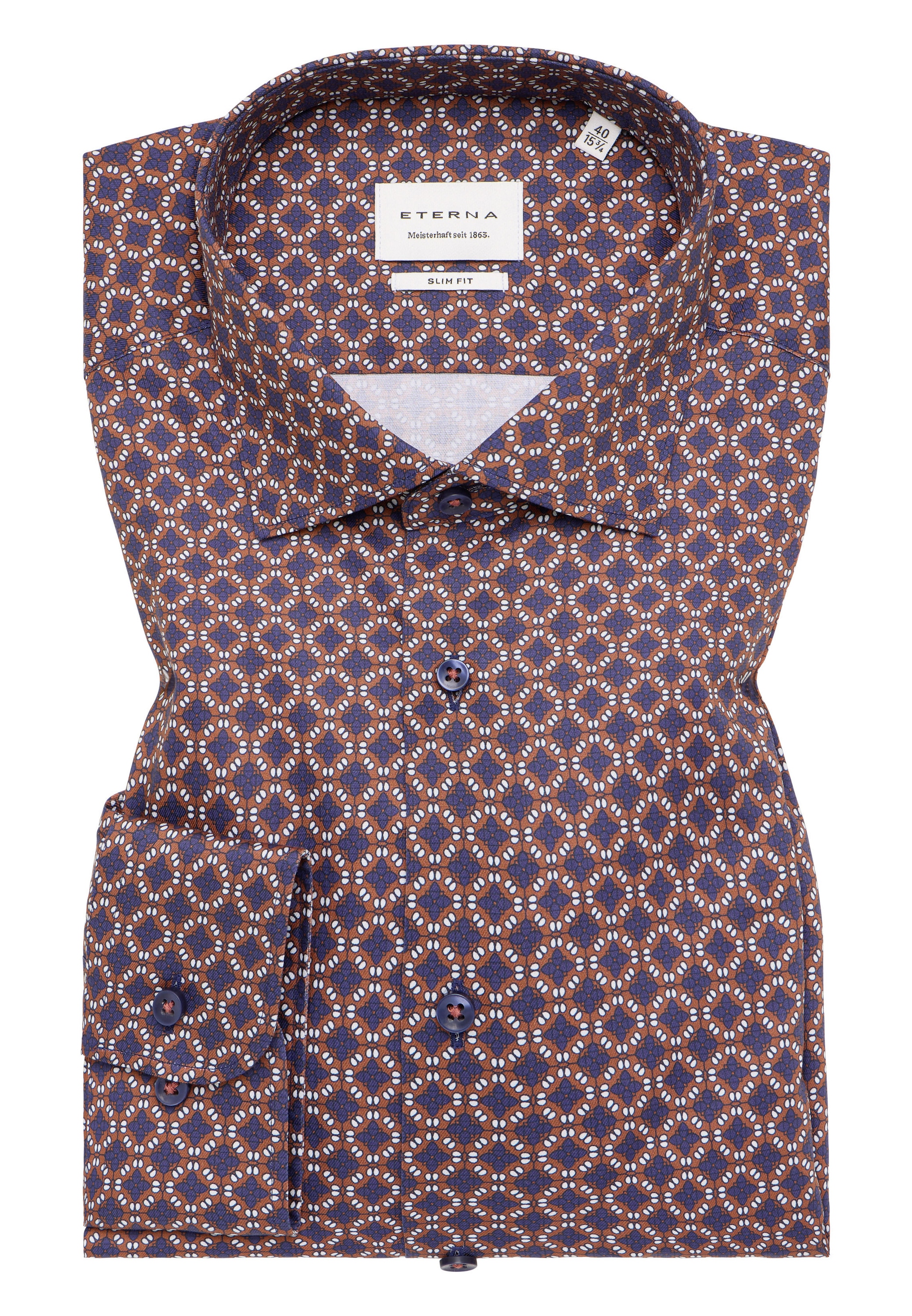 Eterna Langarmhemd »SLIM FIT« NON IRON (bügelfrei)