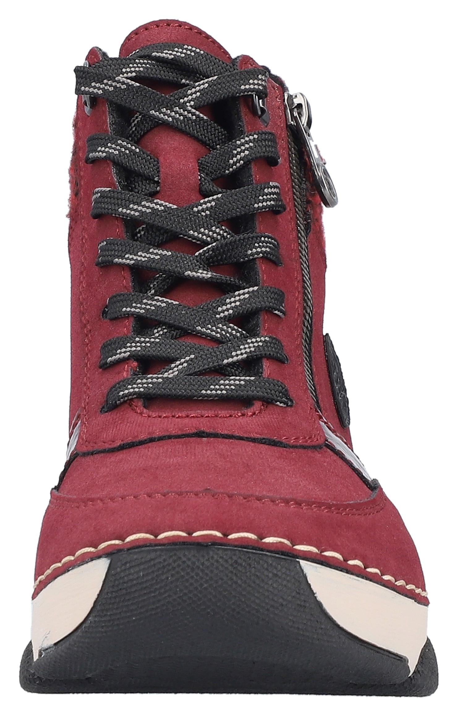 Rieker Winterboots  Schnürstiefelette, Schnürboots mit Textil-Besatz am Schaftrand