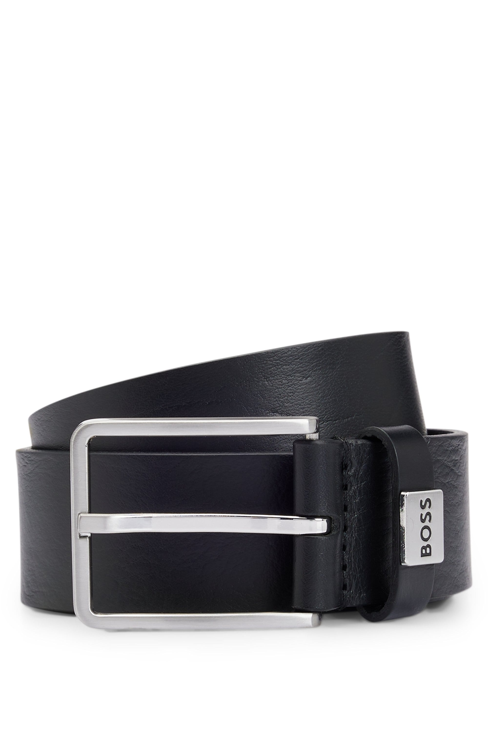 Image of BOSS Ledergürtel "Elio Sz35" mit Markenlabel von BOSS