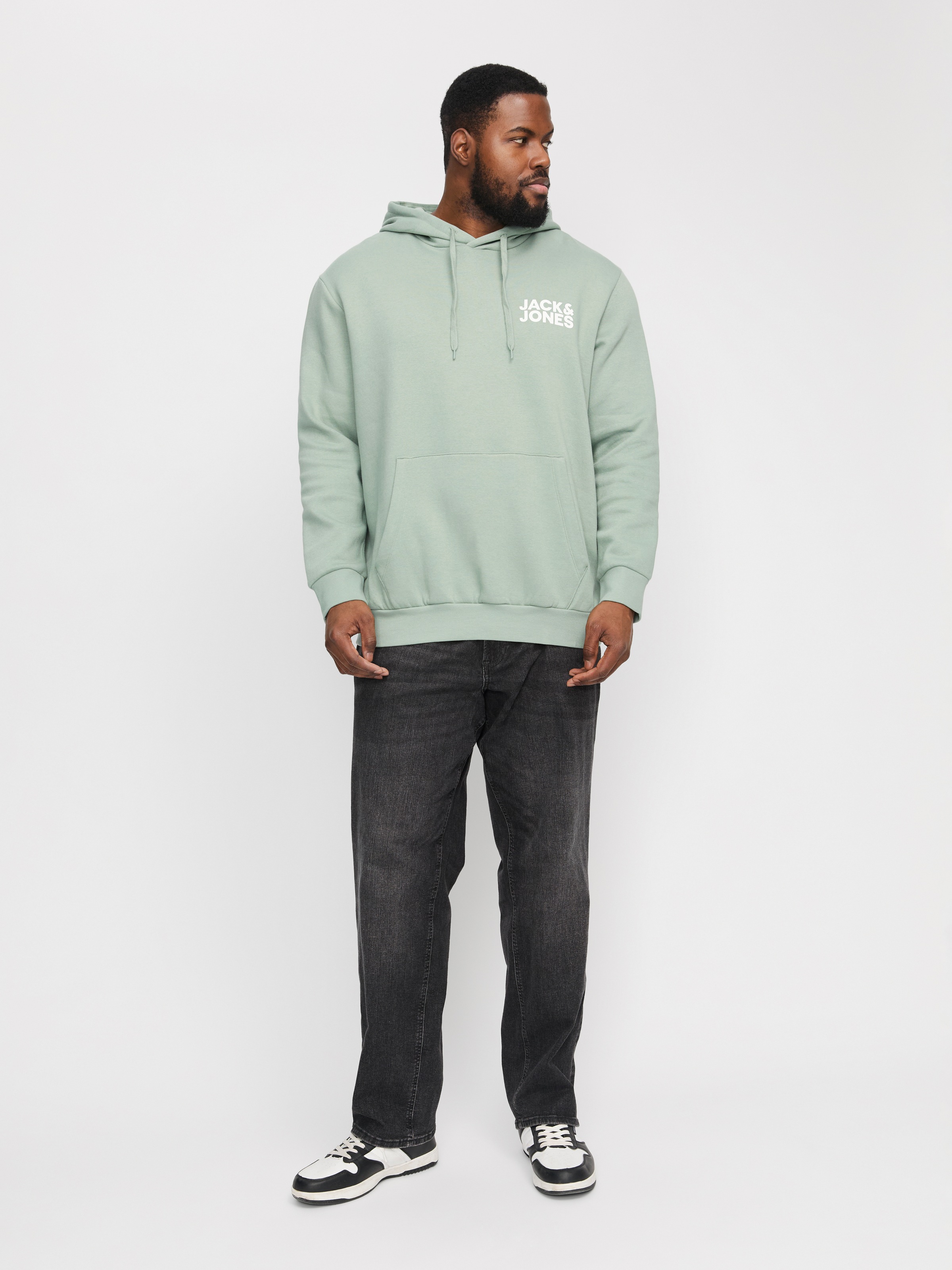 Jack & Jones PlusSize Kapuzensweatshirt »JJECORP LOGO SWEAT HOOD NOOS PLS«, mit Logo Print