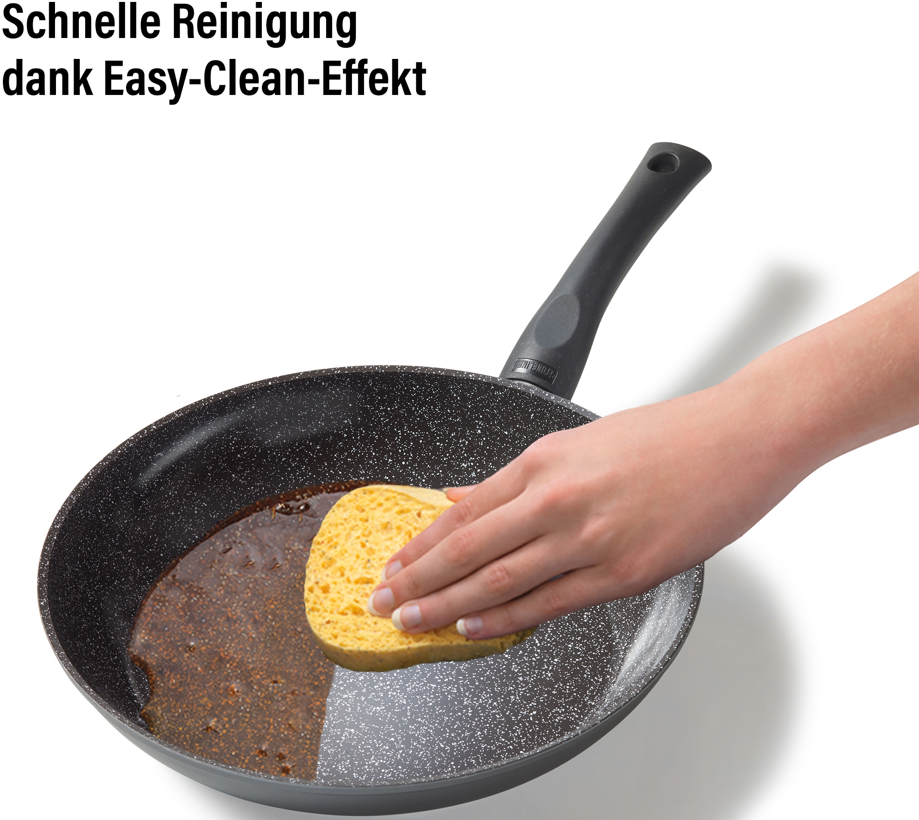 STONELINE Topf-Set, Aluminium, (Set, 14 tlg., Bratentopf 22 cm, je 1 Kochtopf 18/20 cm, je 1 Bratpfanne 16/20/24 cm), Keramik-Antihaftbeschichtung, Induktion