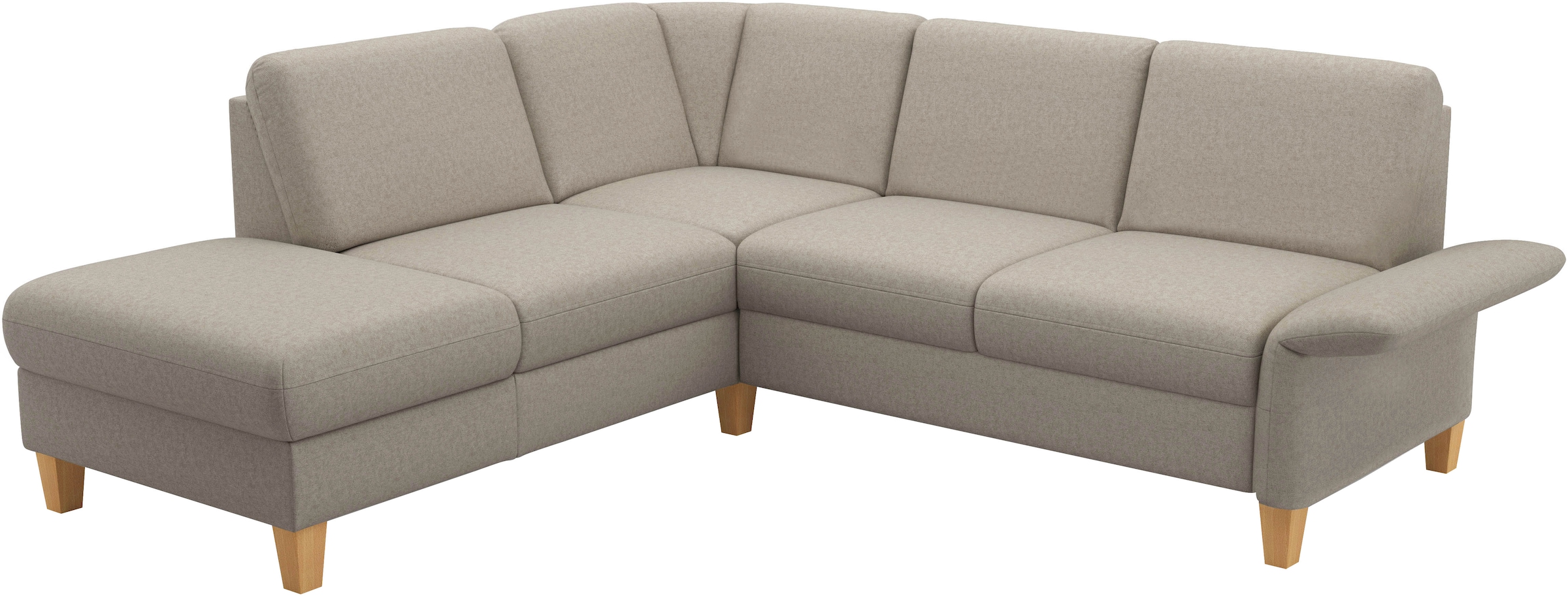 Home affaire Ecksofa »Rochelle, L-Form«, wahlweise mit Armteilverstellung, Bettfunktion und Bettkasten