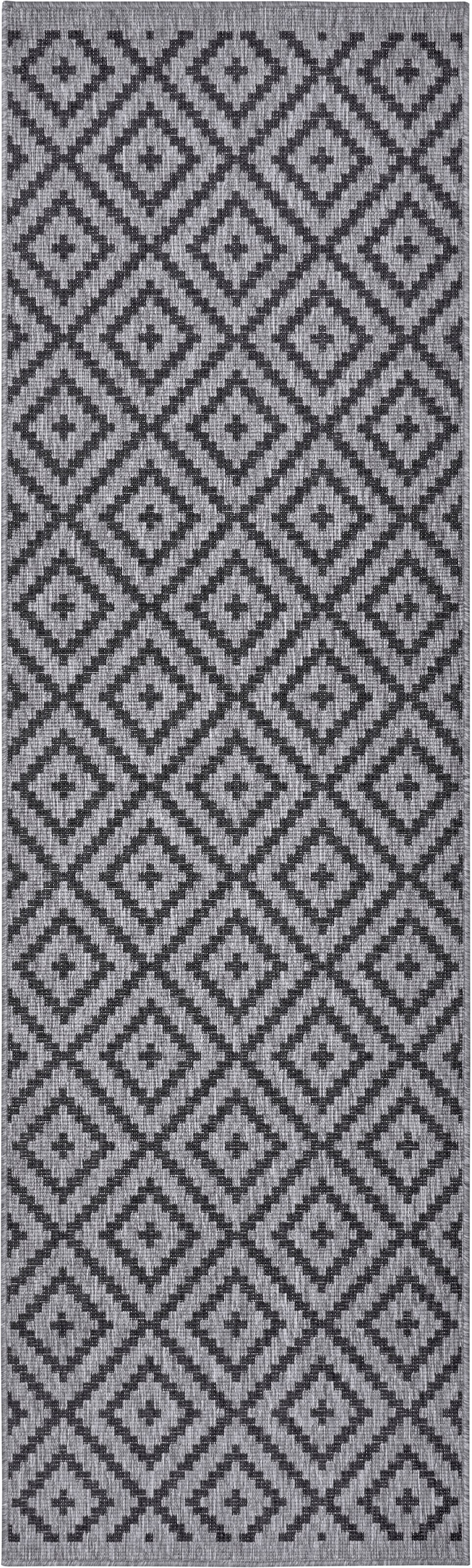 my home Läufer »Ronda Wendeteppich«, rechteckig, 5 mm Höhe, Sisal-Optik, Flachgewebe, In- und Outdoor, geometrisches Boho Design